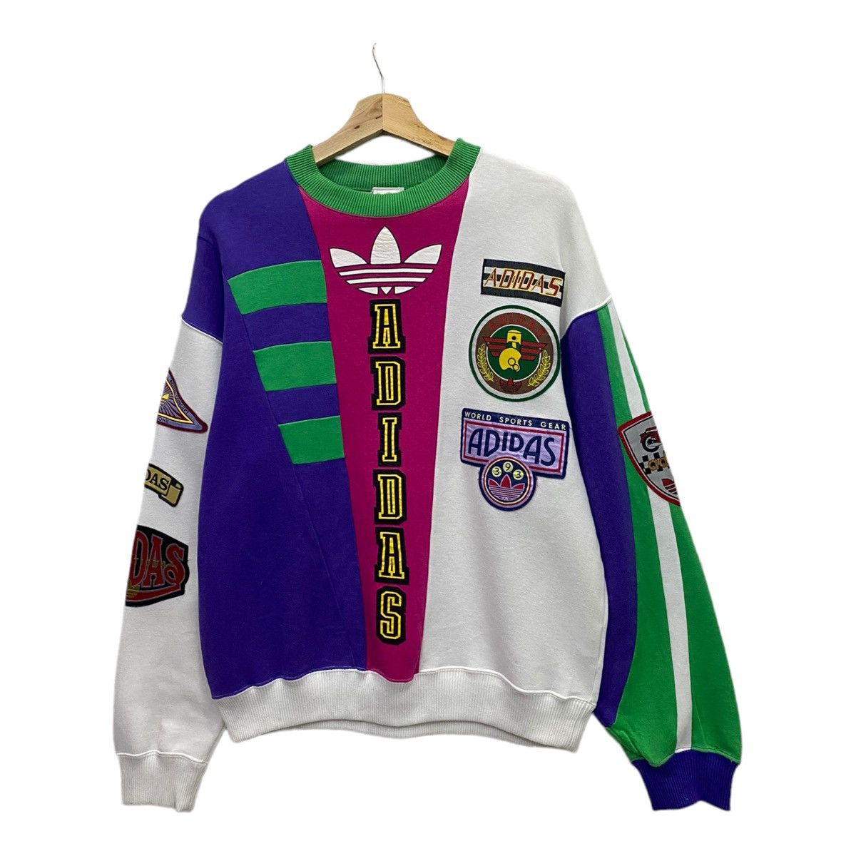 Adidas RARE🔥VINTAGE 80s ADIDAS INTERNATIONAL SPORT GEAR SWEATSHIRT Size US M / EU 48-50 / 2 - 6 Thumbnail