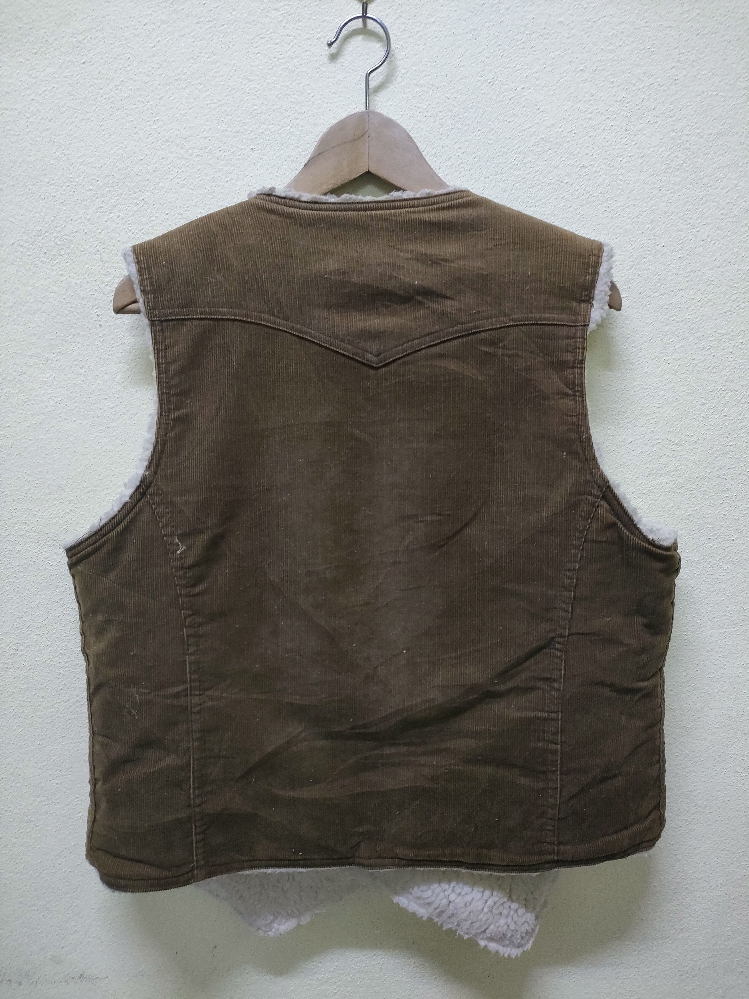 Levi's × Levi's Vintage Clothing × Vintage 💯Vintage Levi's Curdoroy Sherpa Fleece Vest Size US L / EU 52-54 / 3 - 2 Thumbnail