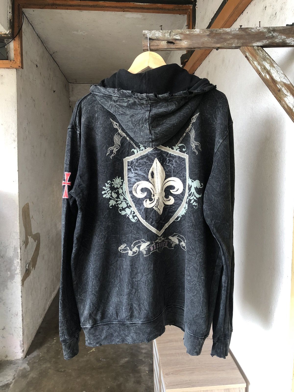 Japanese Brand Vintage Bagarch Japan Tie Dye Over Prints Zipper Hoodie Size US XL / EU 56 / 4 - 13 Thumbnail
