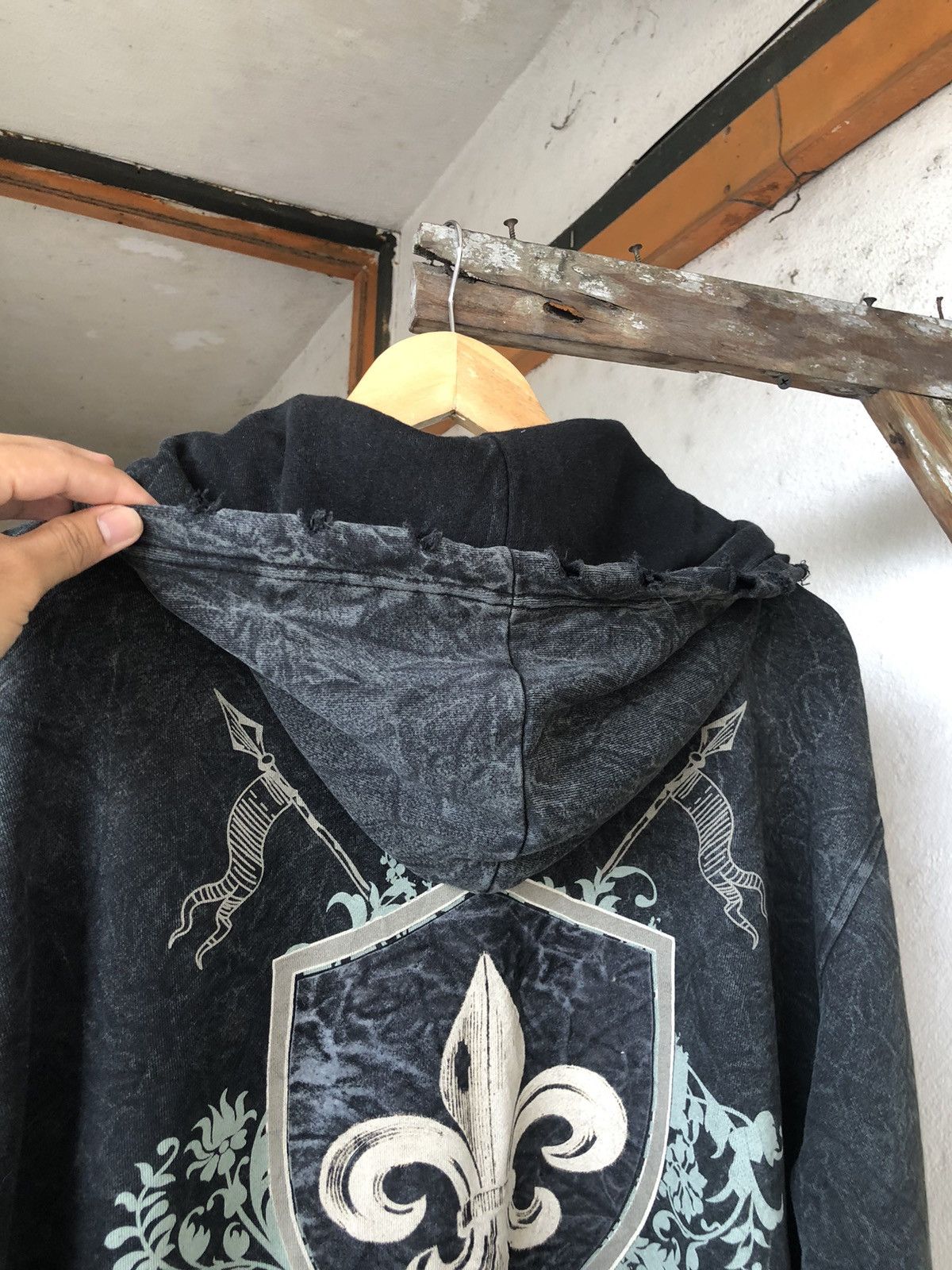 Japanese Brand Vintage Bagarch Japan Tie Dye Over Prints Zipper Hoodie Size US XL / EU 56 / 4 - 19 Thumbnail