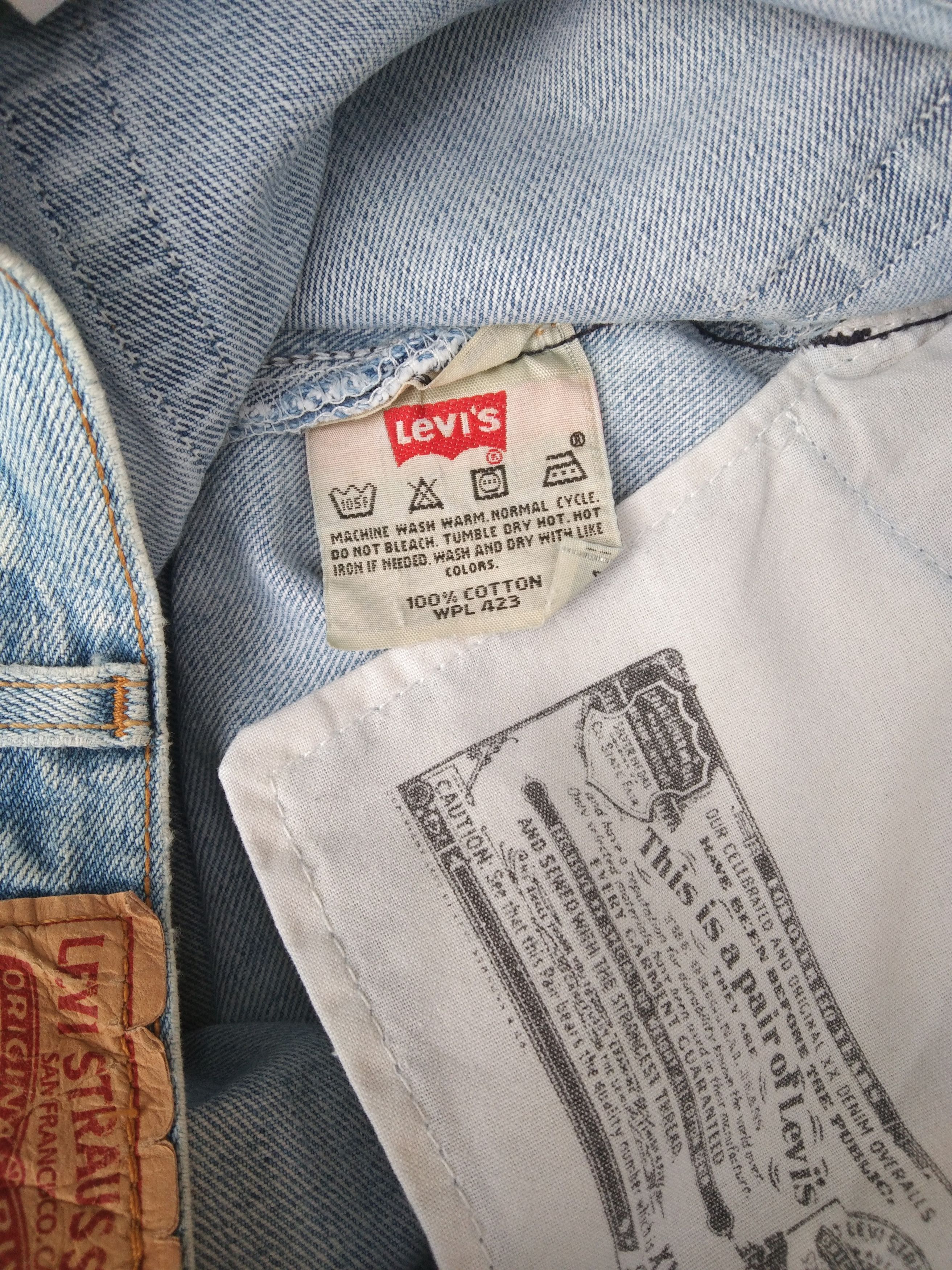 Levi's × Vintage Vintage Levis 501 Straight Leg Jeans 38x30 Size US 38 / EU 54 - 9 Thumbnail