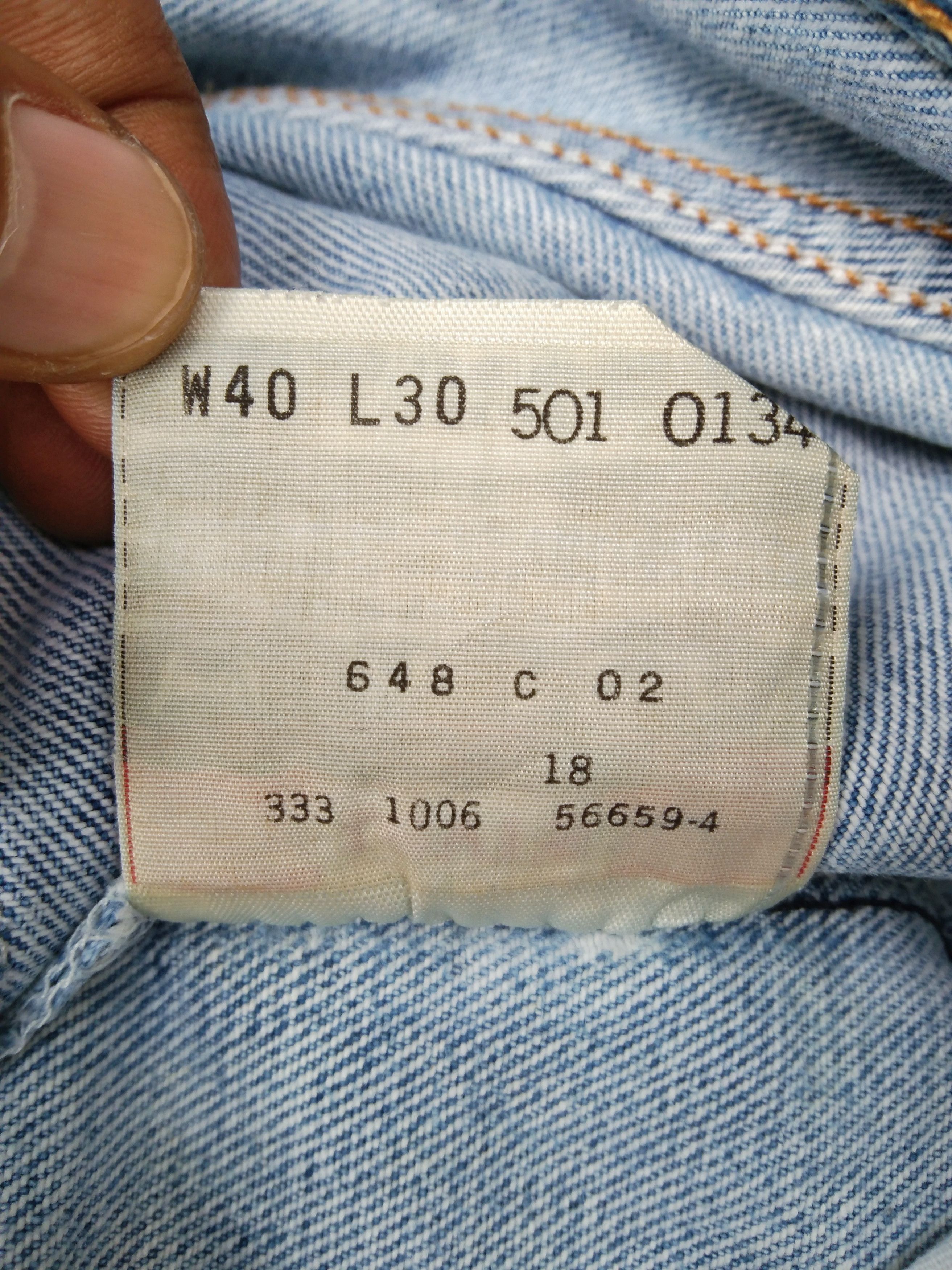 Levi's × Vintage Vintage Levis 501 Straight Leg Jeans 38x30 Size US 38 / EU 54 - 10 Thumbnail