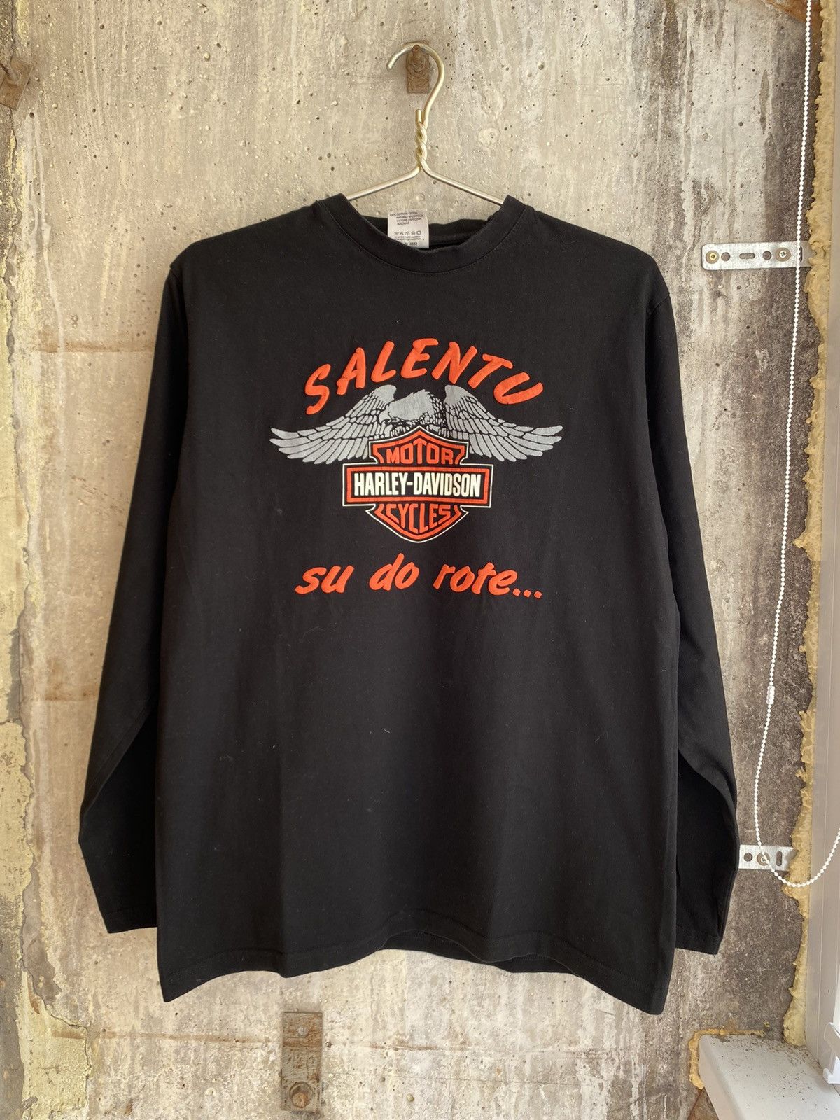 Band Tees 90’s Vintage Harley Davidson 3d Emblem Print Long Sleeve Size US M / EU 48-50 / 2 - 1 Thumbnail