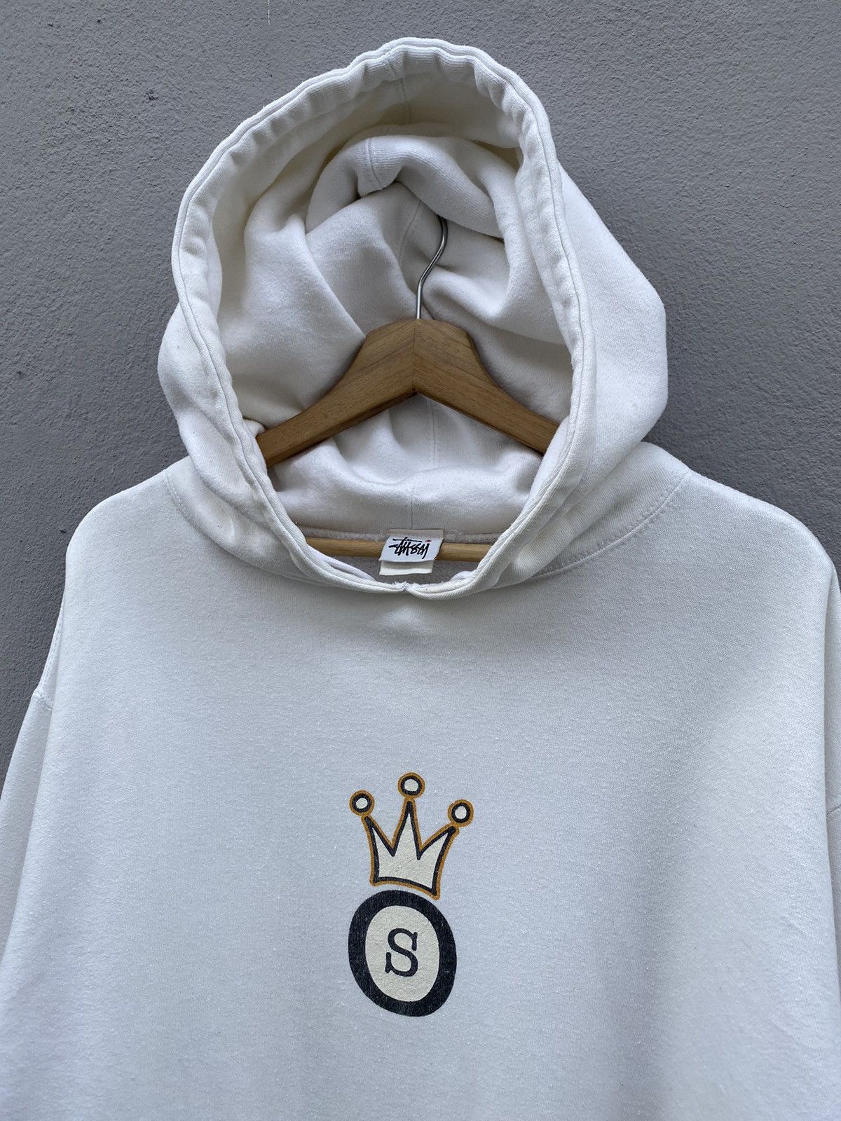 Stussy 💥RARE💥 Vintage 90s STÜSSY “S” Crown 👑 Center Logo Hoodie Size US L / EU 52-54 / 3 - 3 Thumbnail
