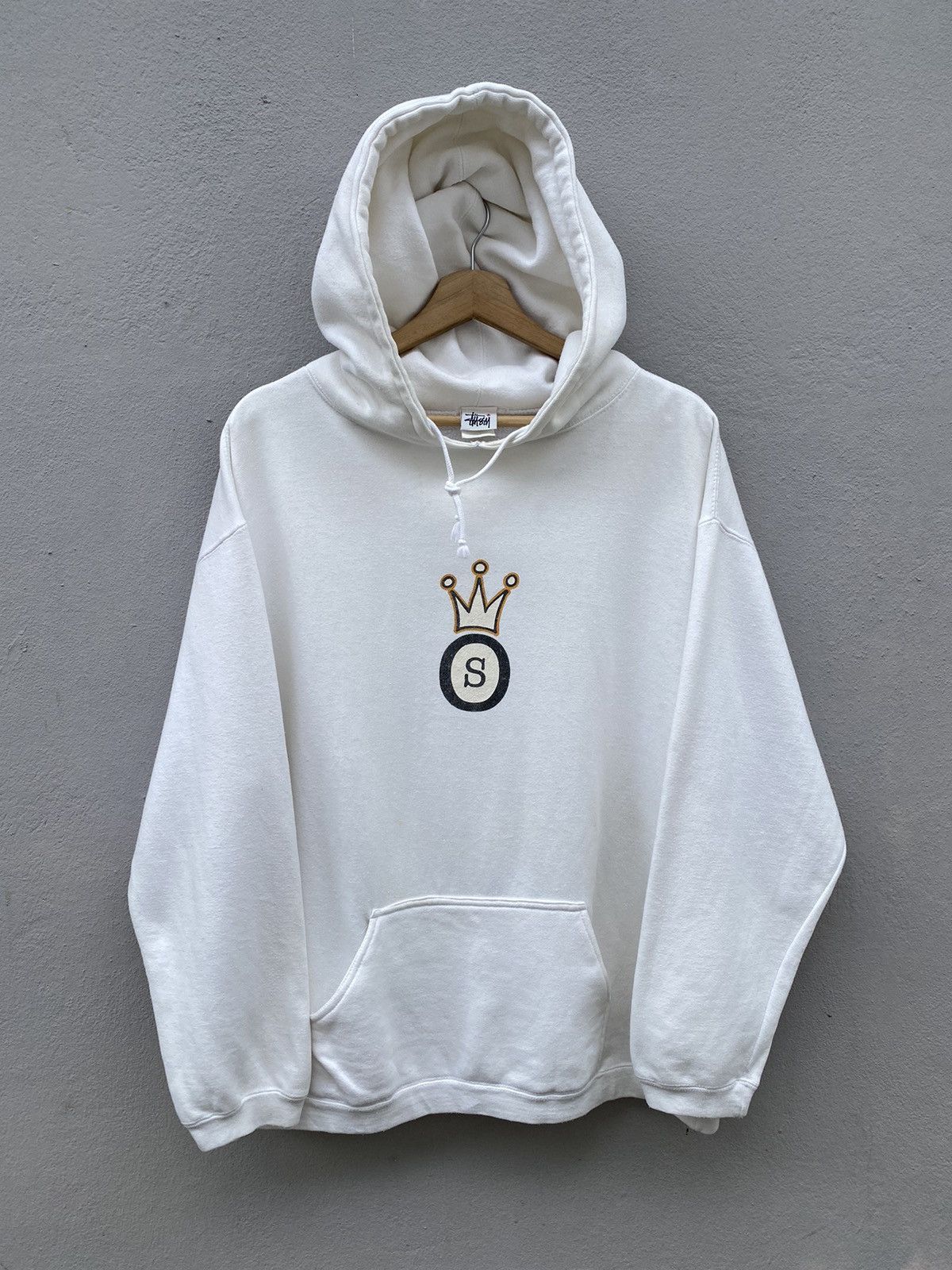 Stussy 💥RARE💥 Vintage 90s STÜSSY “S” Crown 👑 Center Logo Hoodie Size US L / EU 52-54 / 3 - 1 Thumbnail
