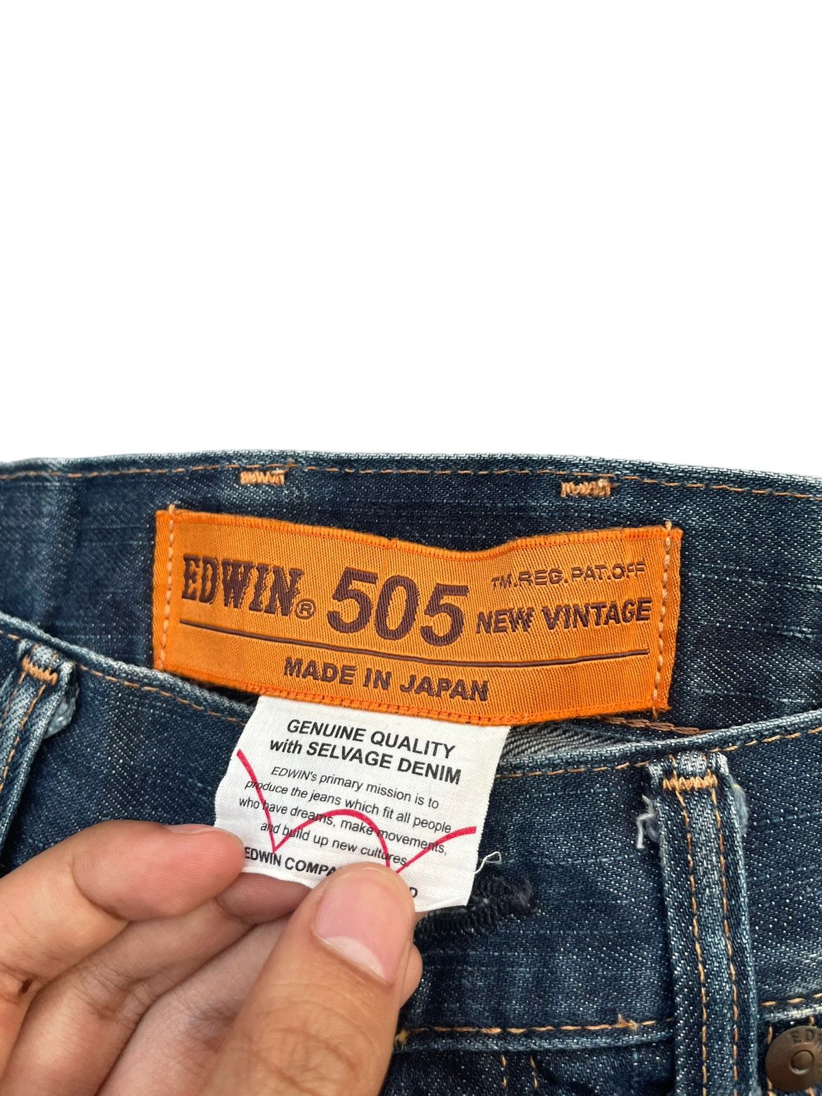 Edwin Vintage Edwin 505SK Selvedge Distresed & Rework Size US 32 / EU 48 - 6 Thumbnail