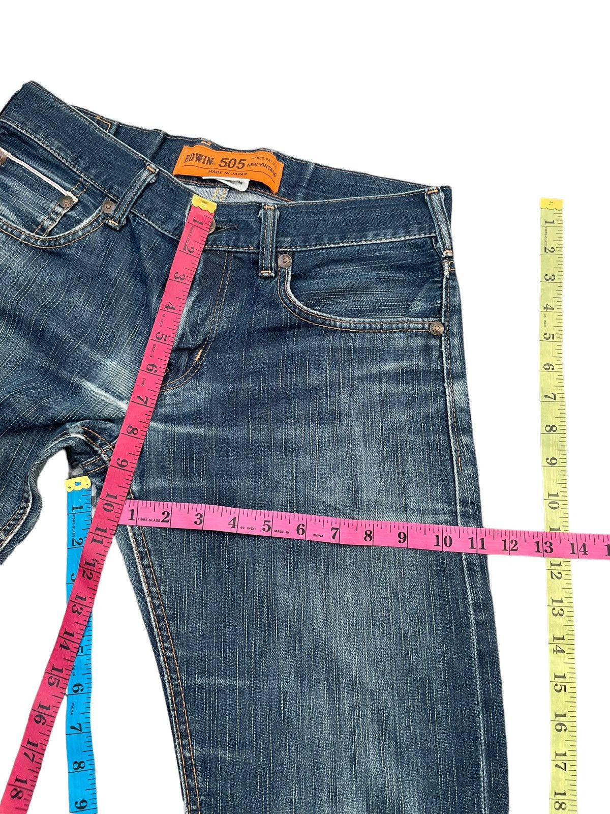 Edwin Vintage Edwin 505SK Selvedge Distresed & Rework Size US 32 / EU 48 - 18 Thumbnail