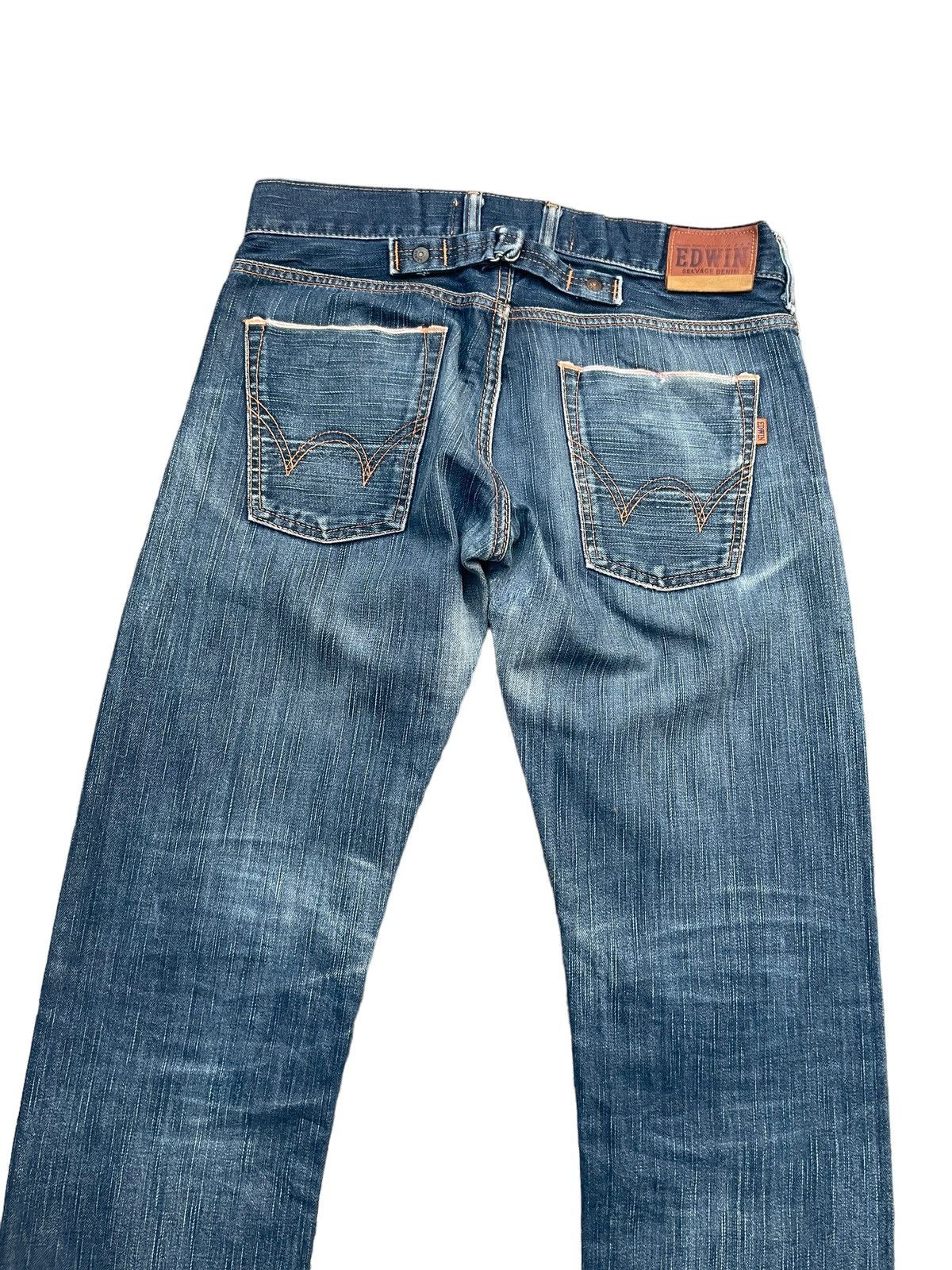 Edwin Vintage Edwin 505SK Selvedge Distresed & Rework Size US 32 / EU 48 - 10 Thumbnail