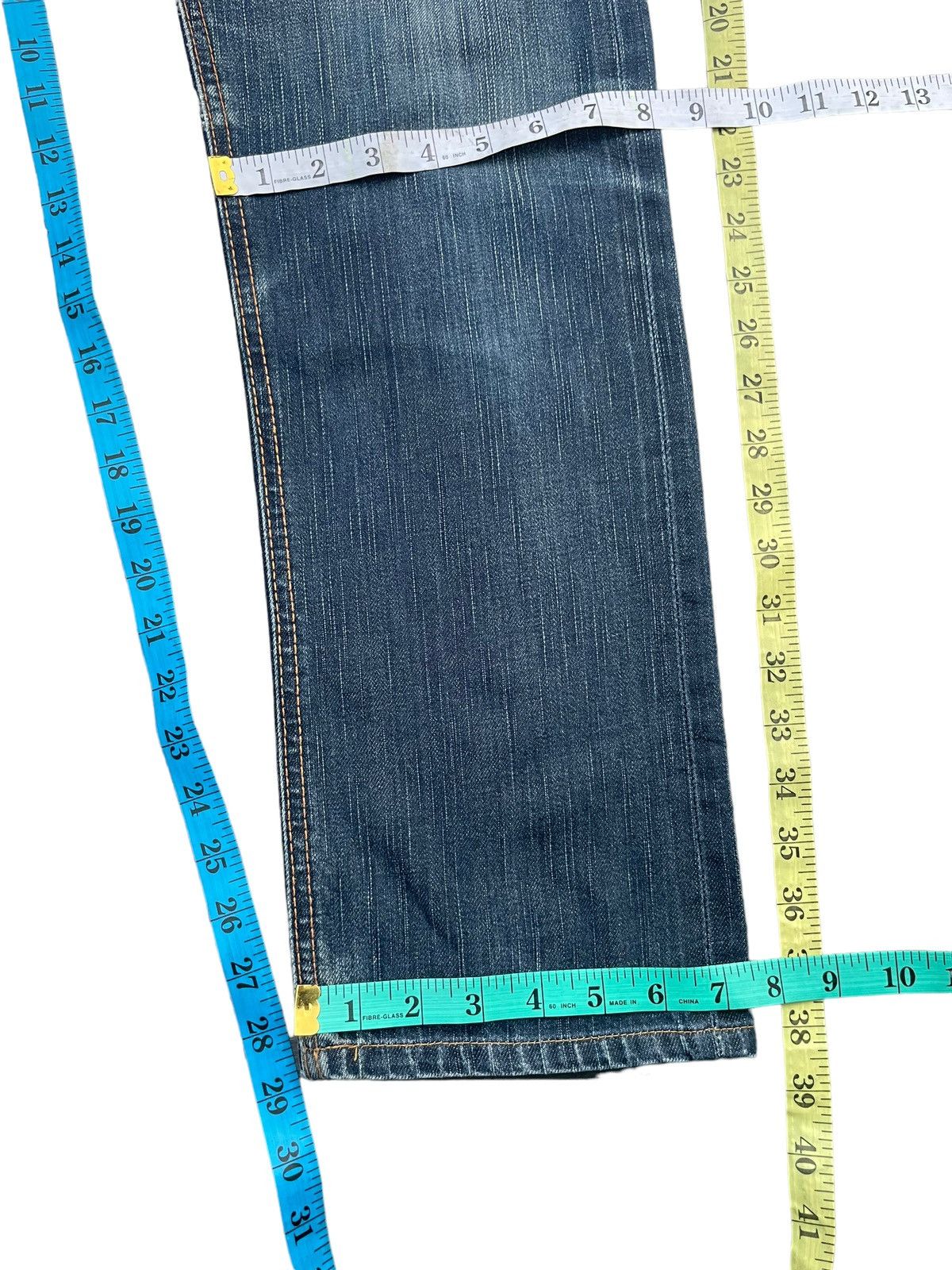 Edwin Vintage Edwin 505SK Selvedge Distresed & Rework Size US 32 / EU 48 - 19 Thumbnail