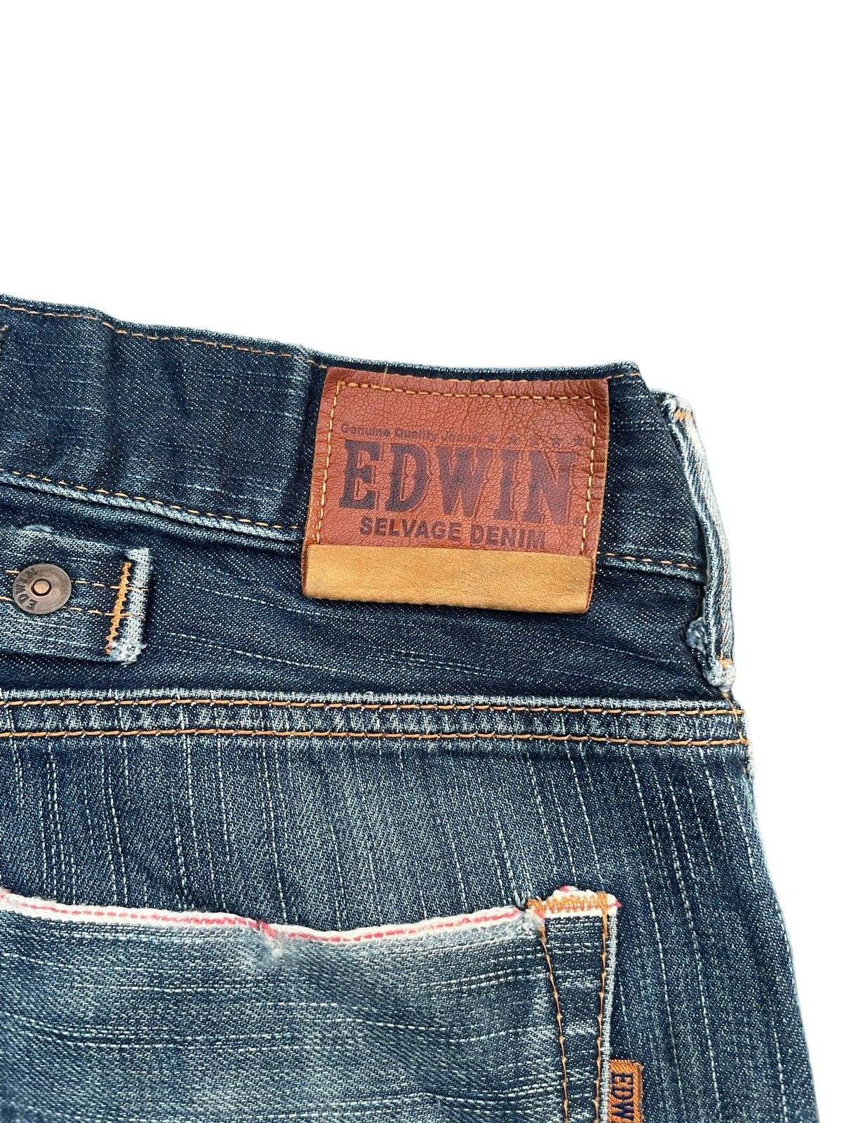 Edwin Vintage Edwin 505SK Selvedge Distresed & Rework Size US 32 / EU 48 - 12 Thumbnail