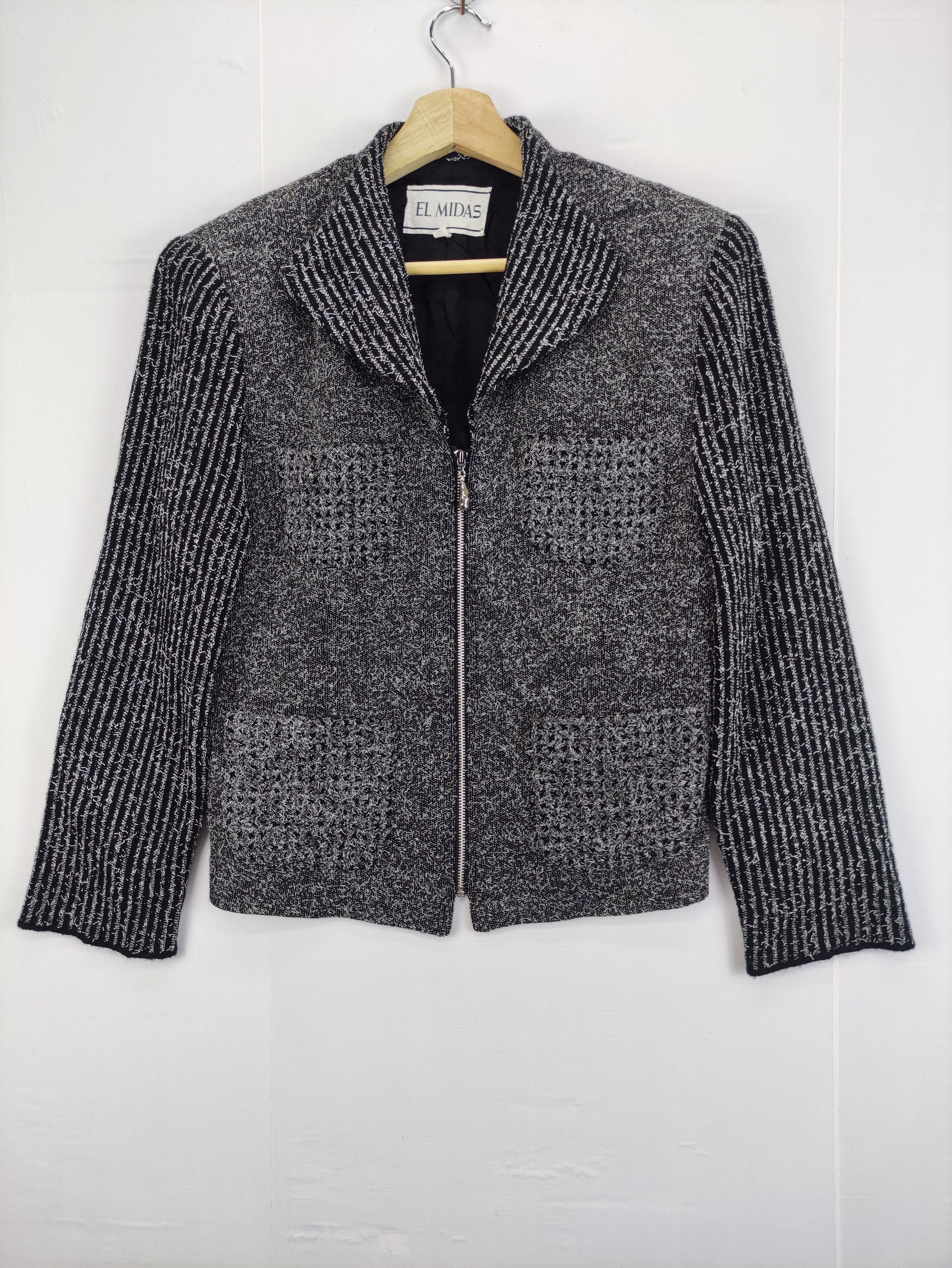 image of Vintage El Midas Mohair Jacket Zipper, Women's (Size Medium)
