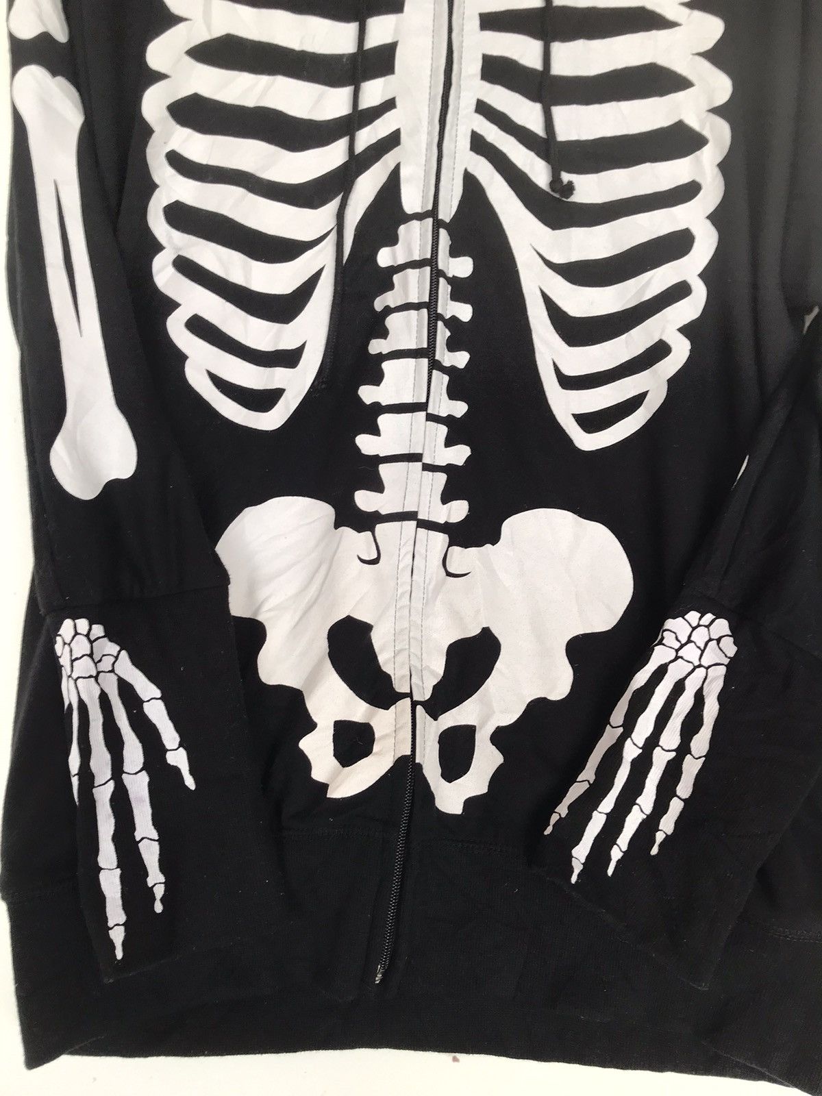 Japanese Brand Overprint Skeleton Bone hoodie full zipper Size US M / EU 48-50 / 2 - 4 Thumbnail