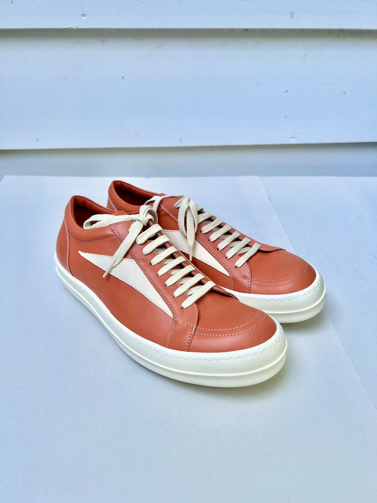 Rick Owens RICK OWENS VANS FW22 STROBE VINTAGE SNEAKER ORANGE 