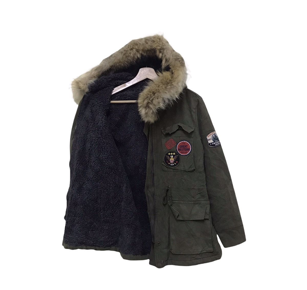 Japanese Brand × Vintage Vintage Military Parkas Hoodie Utility Jacket Military Wear Size US M / EU 48-50 / 2 - 2 Thumbnail