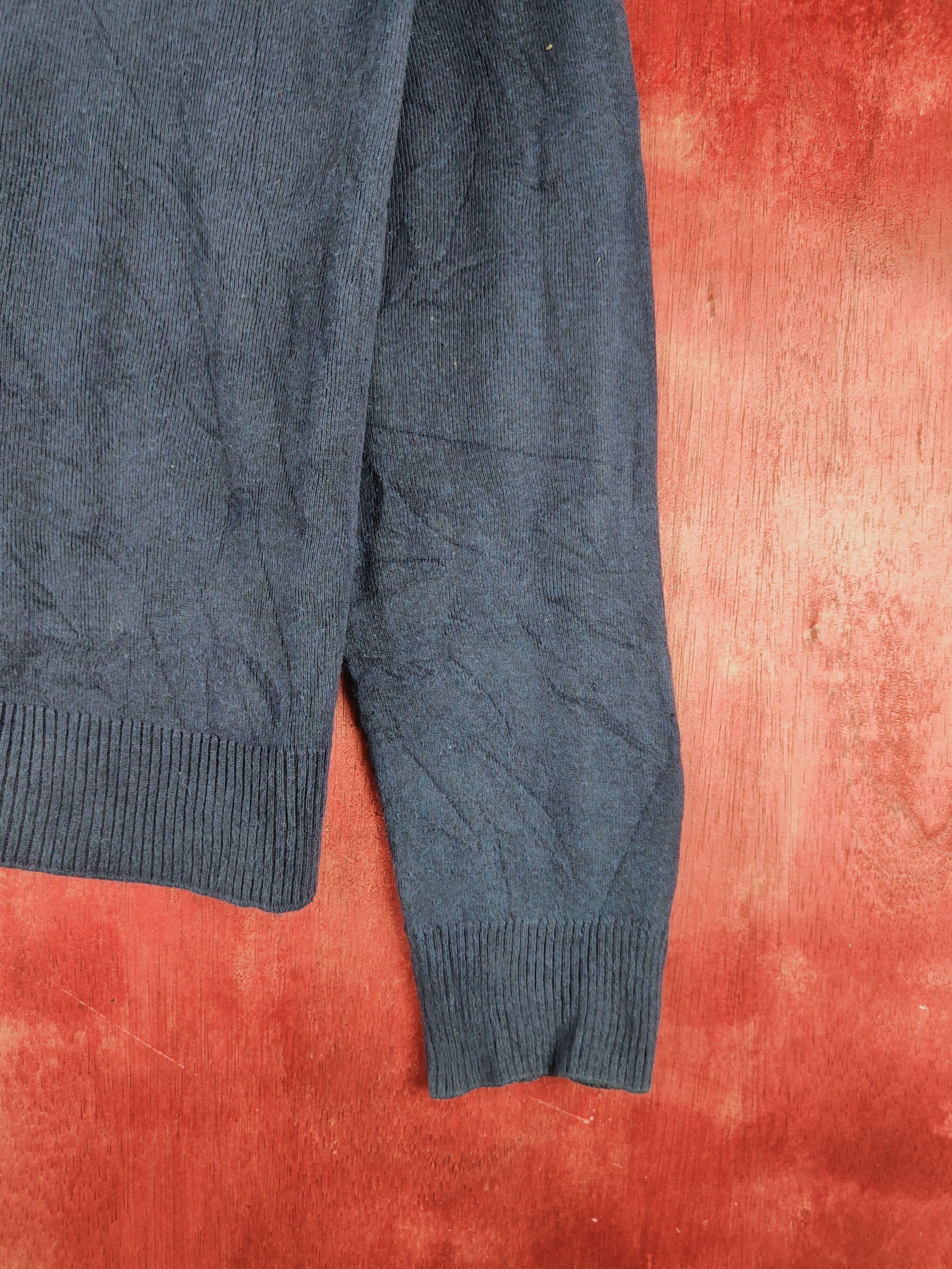 Homespun Knitwear Agnes B japan knitwear plain thin Navy Blue Cardigan #S925 Size M / US 6-8 / IT 42-44 - 6 Thumbnail