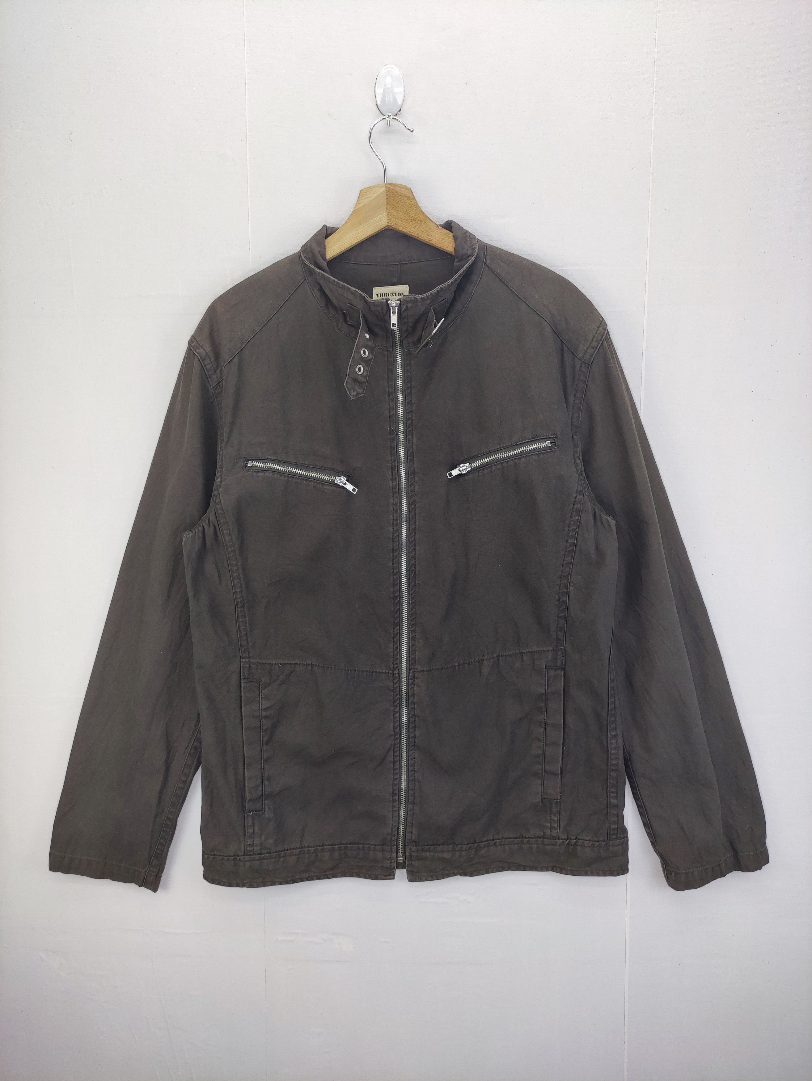 Japanese Brand Vintage Thruxton Motorcycle Jacket Zipper Size US M / EU 48-50 / 2 - 1 Thumbnail