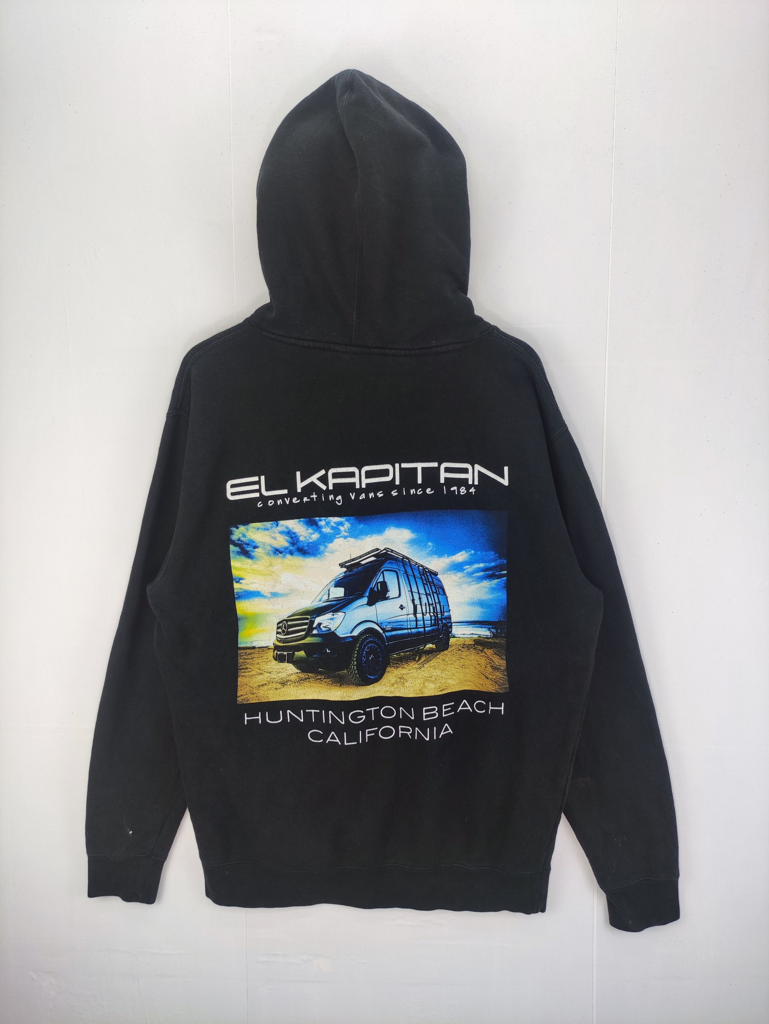 Japanese Brand Vintage Elkapitan Pull Over Hoodie Sweater Big Logo Size US L / EU 52-54 / 3 - 1 Thumbnail