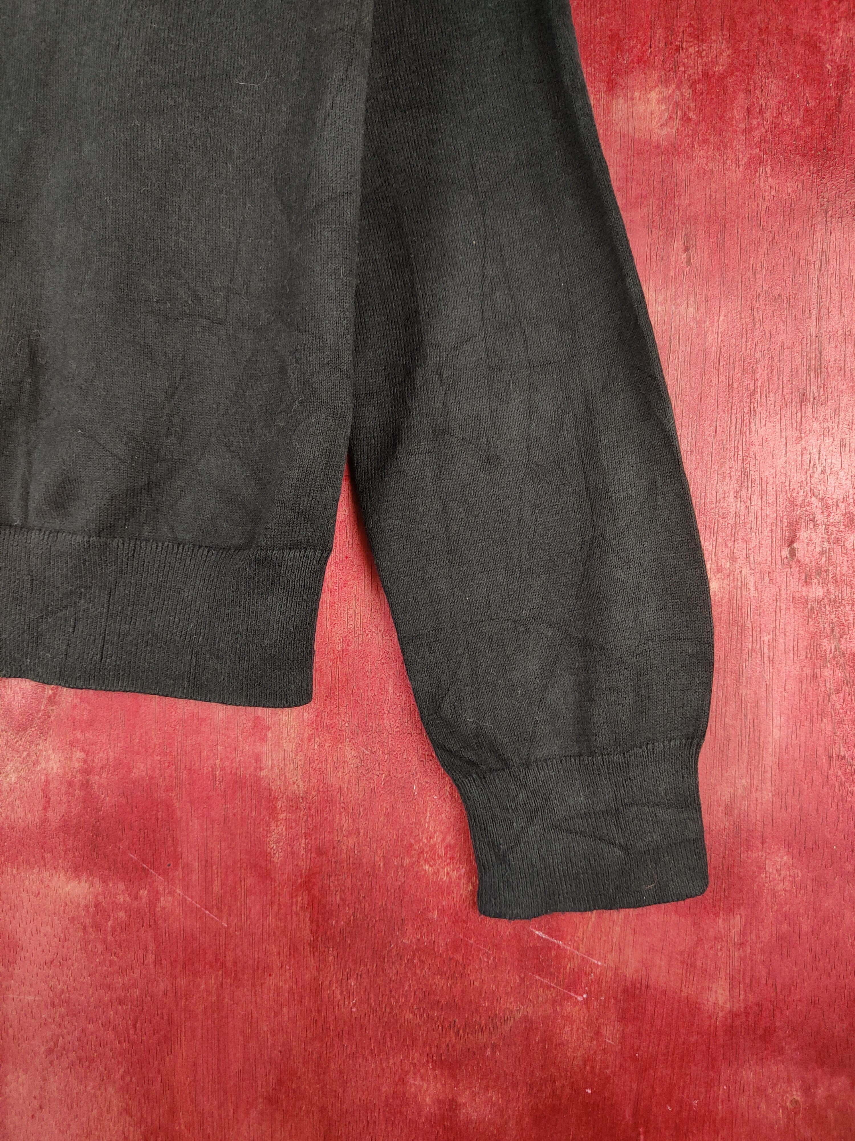 Japanese Brand Uniqlo distressed vintage plain Black Cardigan #S932 Size M / US 6-8 / IT 42-44 - 7 Thumbnail