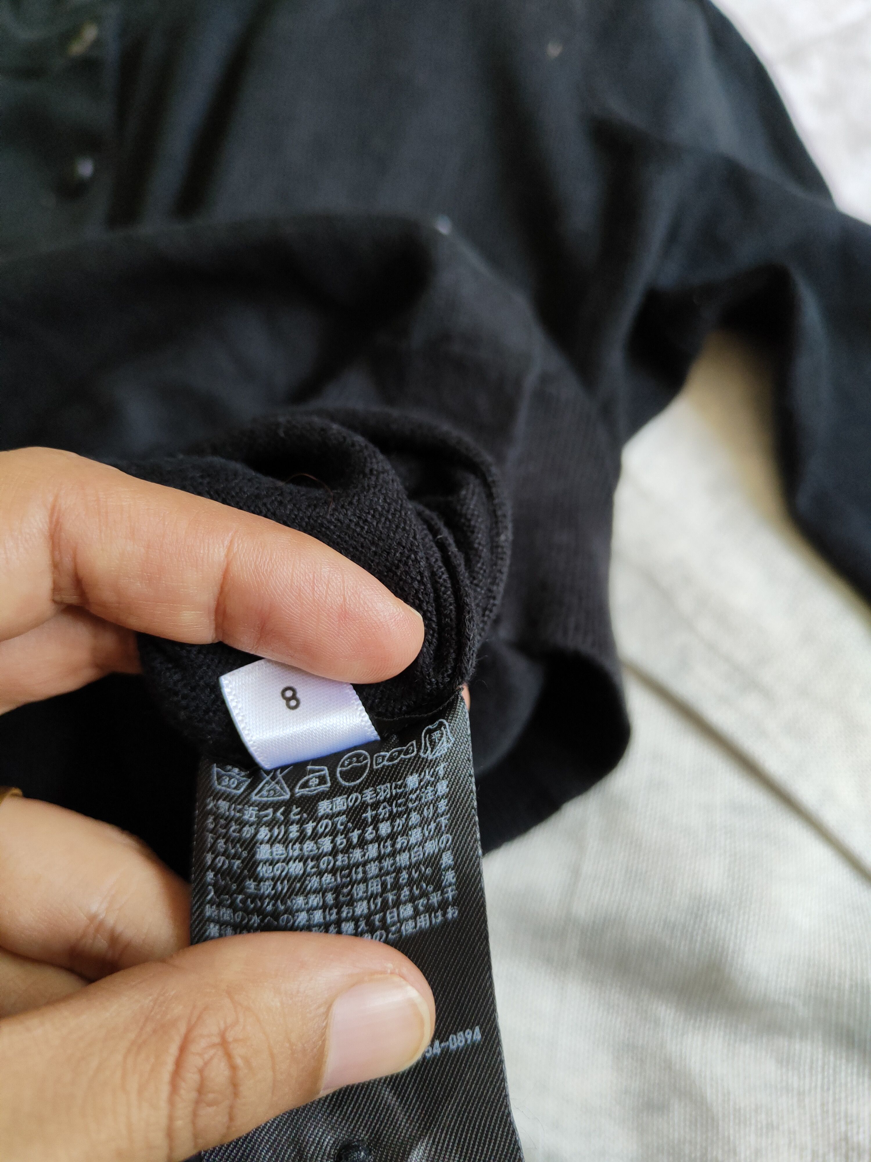 Japanese Brand Uniqlo distressed vintage plain Black Cardigan #S932 Size M / US 6-8 / IT 42-44 - 11 Thumbnail