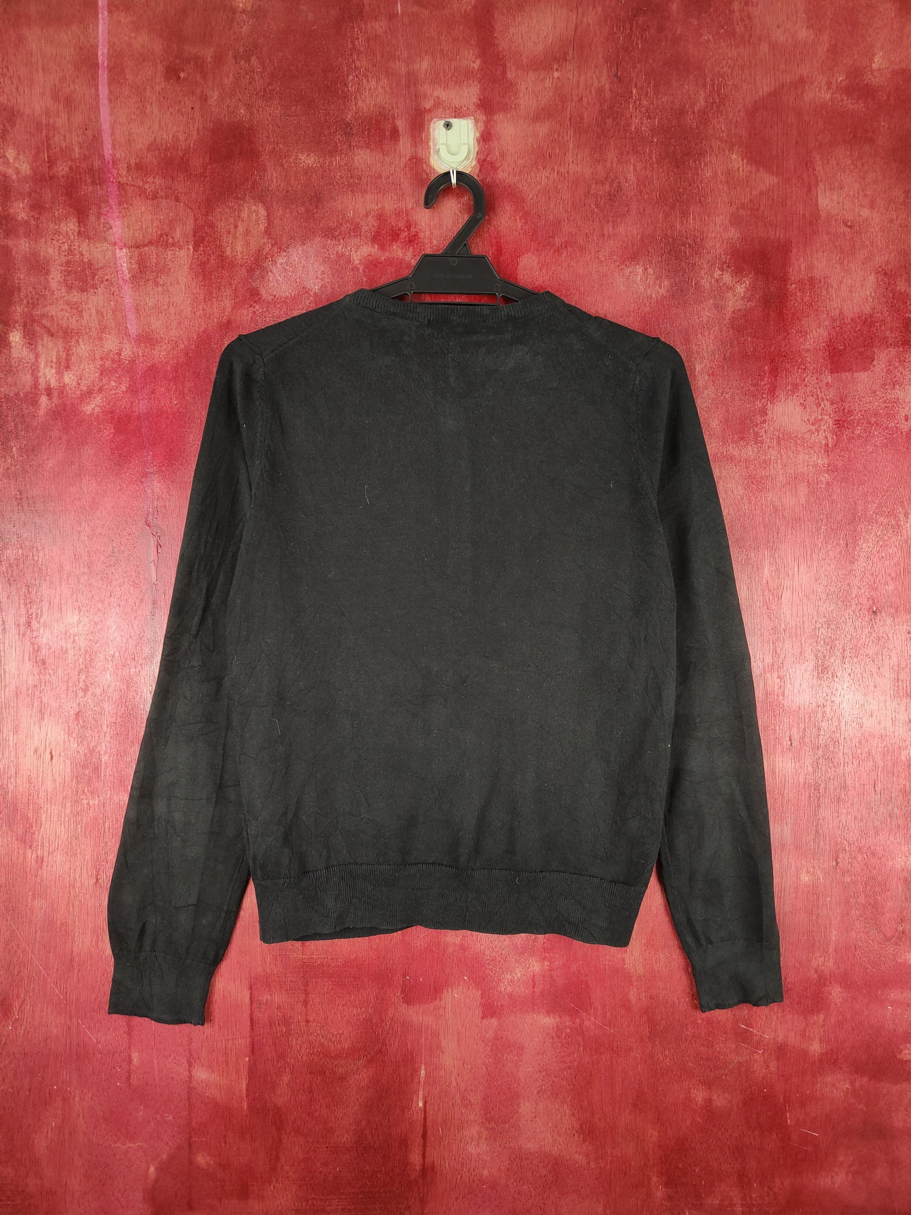 Japanese Brand Uniqlo distressed vintage plain Black Cardigan #S932 Size M / US 6-8 / IT 42-44 - 8 Thumbnail
