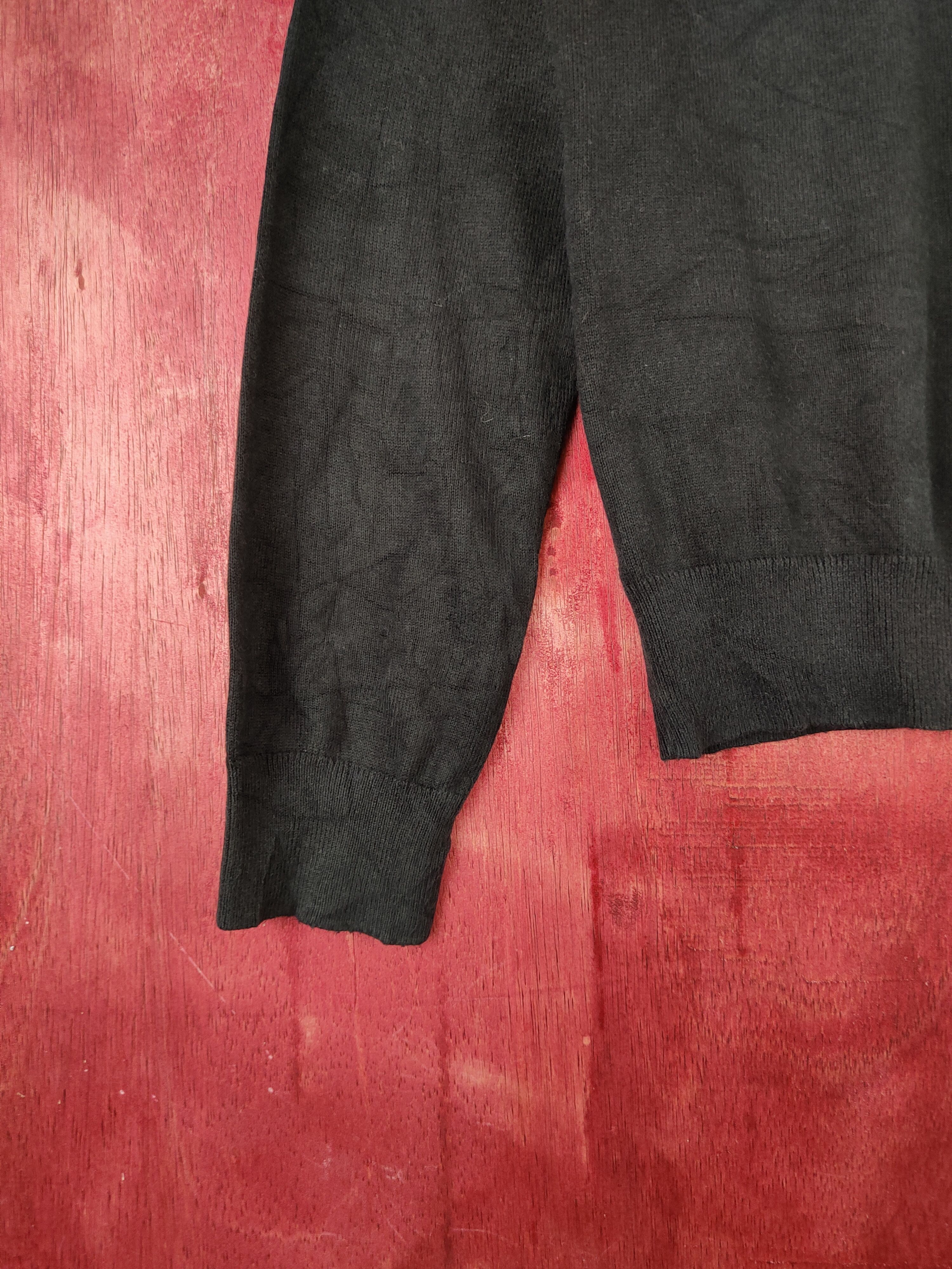 Japanese Brand Uniqlo distressed vintage plain Black Cardigan #S932 Size M / US 6-8 / IT 42-44 - 5 Thumbnail