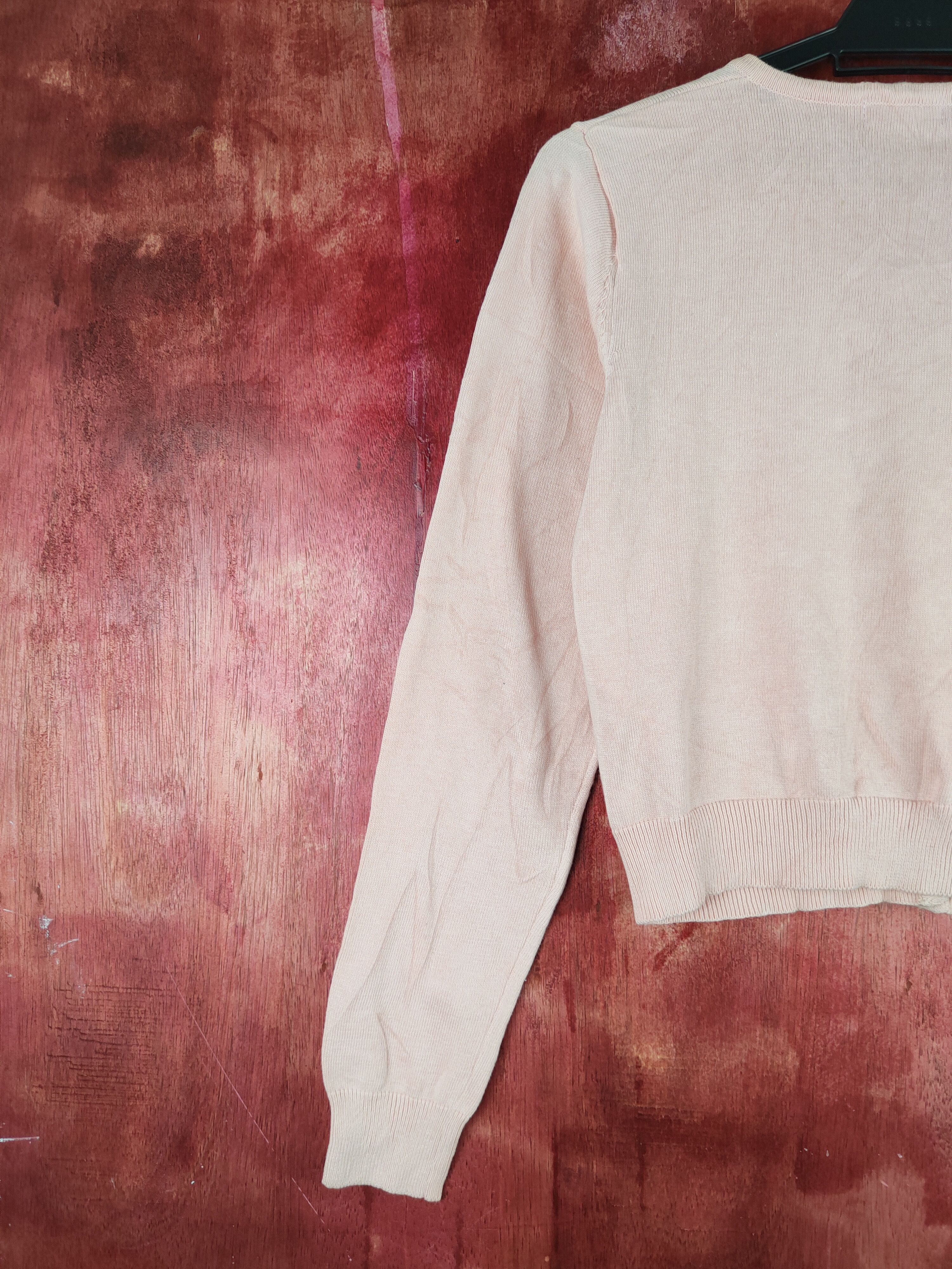Japanese Brand Earth Music & Ecology Pink Cardigan knitwear #S909 Size S / US 4 / IT 40 - 8 Thumbnail