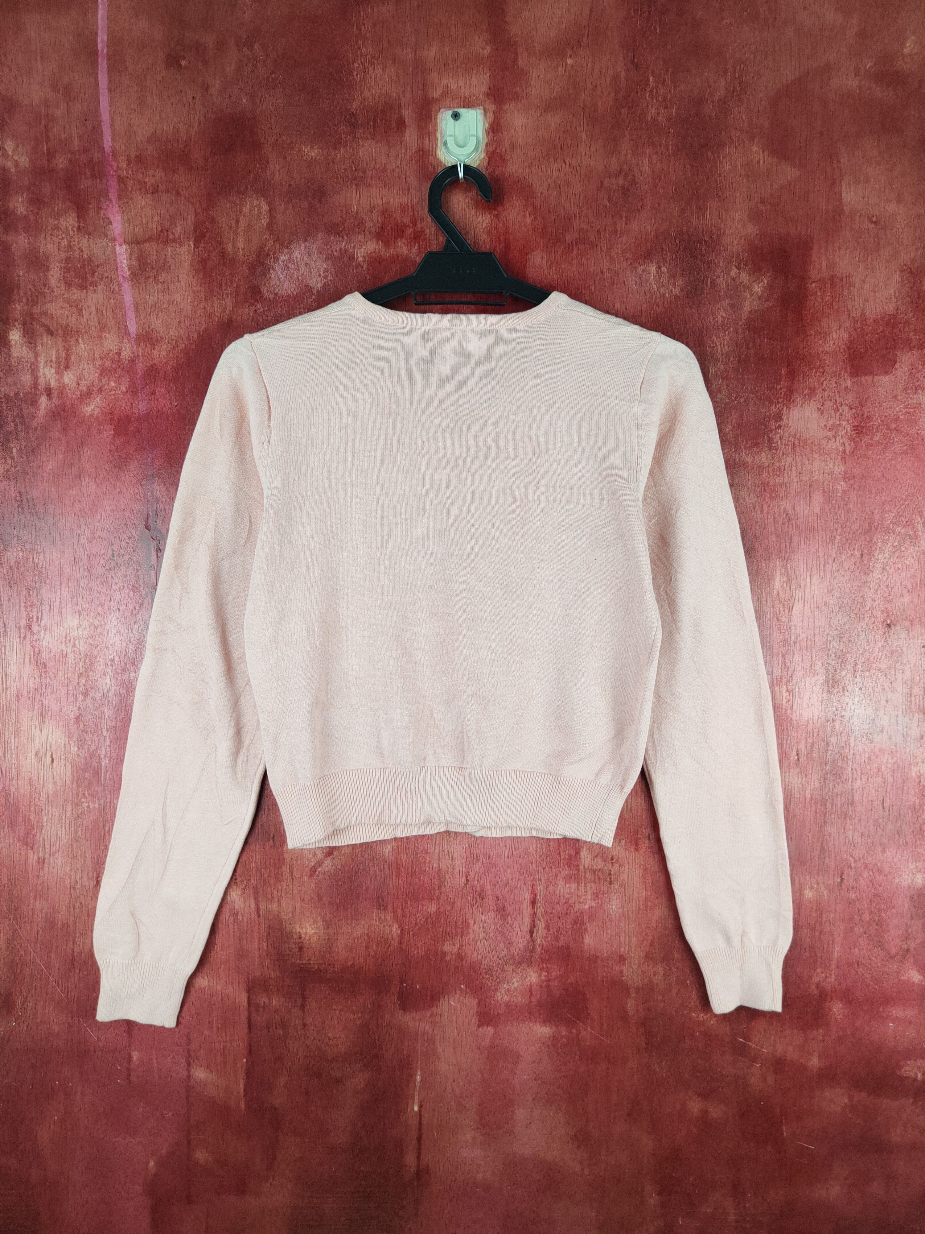 Japanese Brand Earth Music & Ecology Pink Cardigan knitwear #S909 Size S / US 4 / IT 40 - 7 Thumbnail
