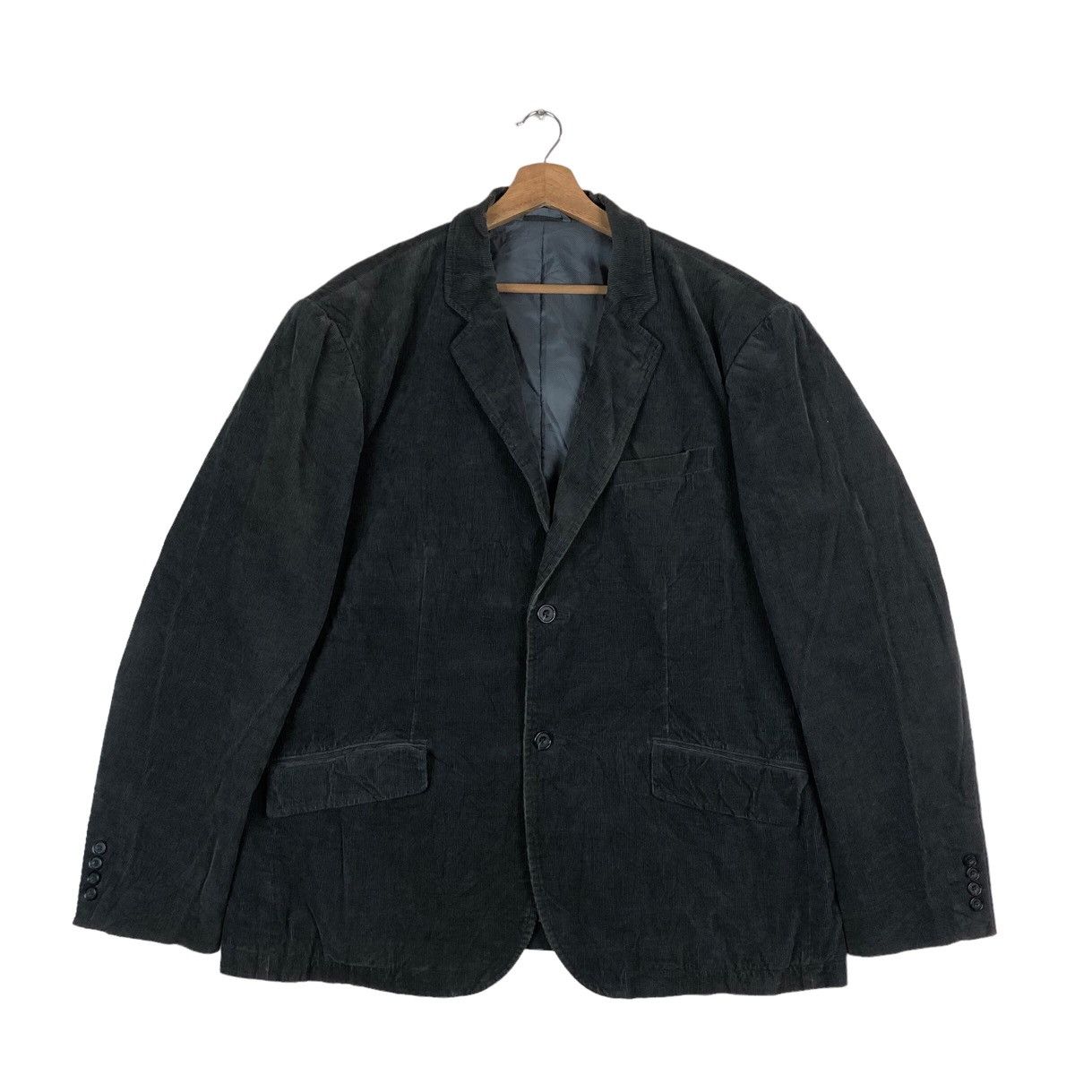 image of Vintage Eddie Bauer Flat Button Coat Jacket in Black, Men's (Size XL)