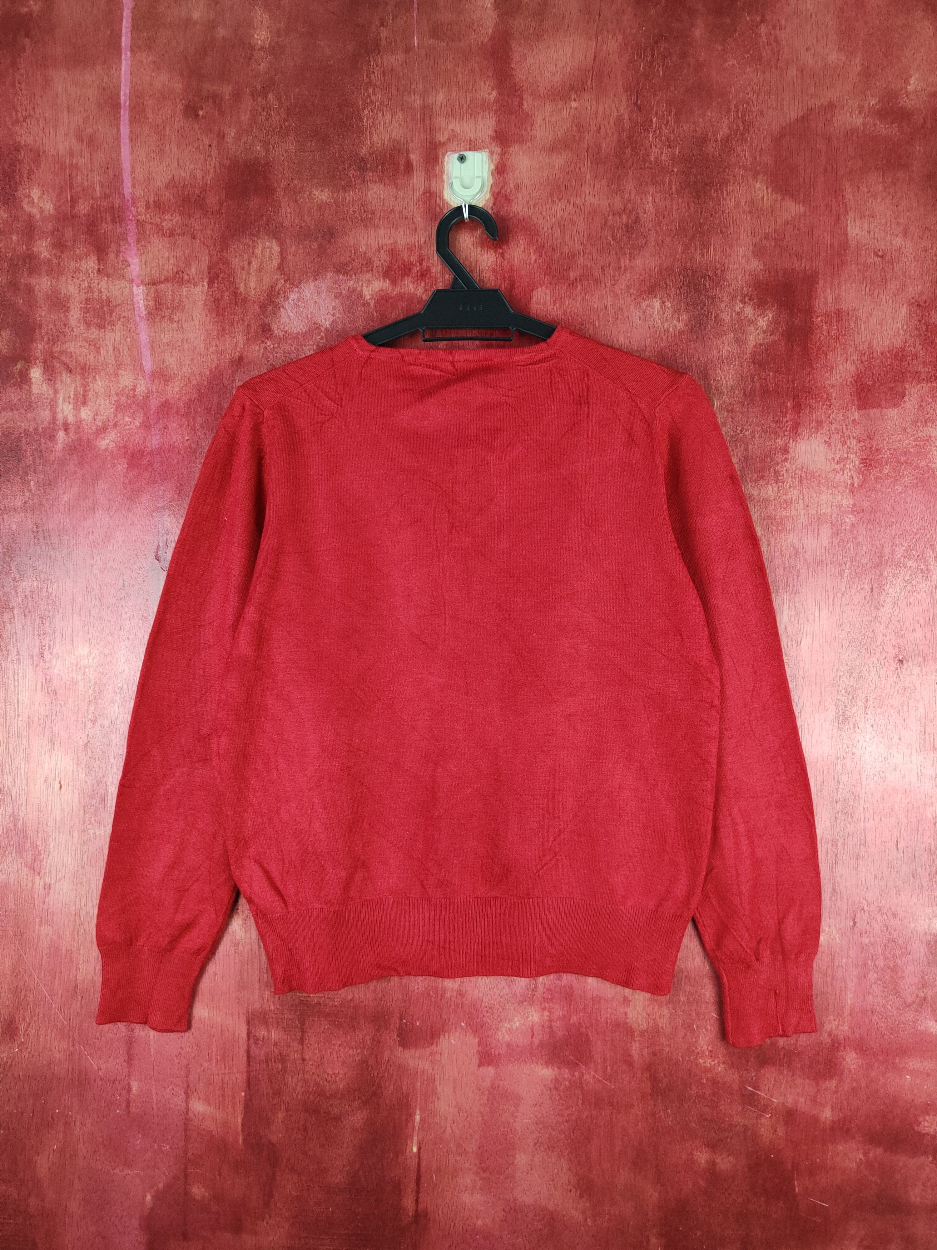 Japanese Brand Japanese Brand Red knitwear plain Cardigan #S897 Size M / US 6-8 / IT 42-44 - 7 Thumbnail