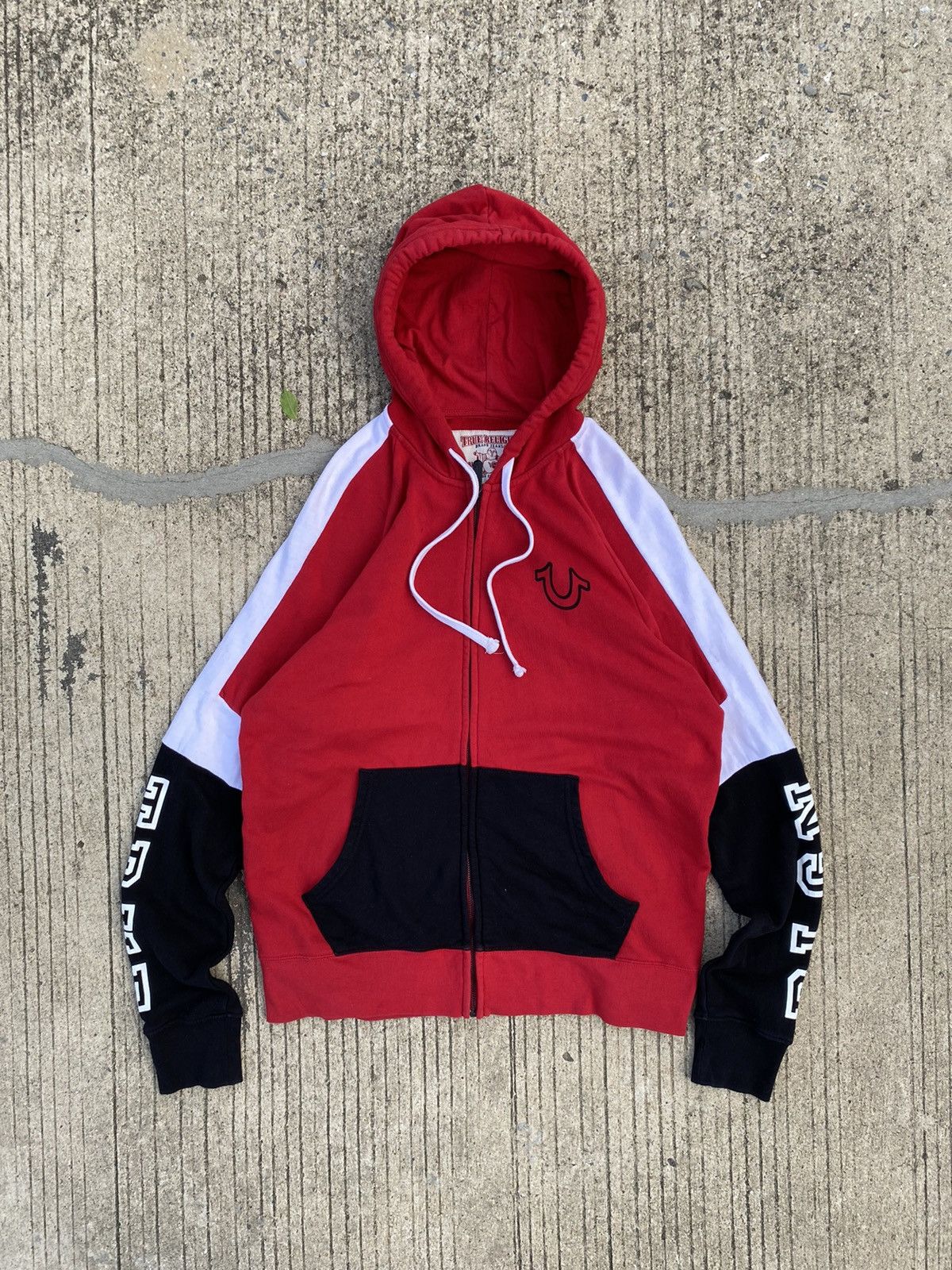 True Religion Vintage True Religion Zip Up hoodie Y2K Size US L / EU 52-54 / 3 - 2 Thumbnail