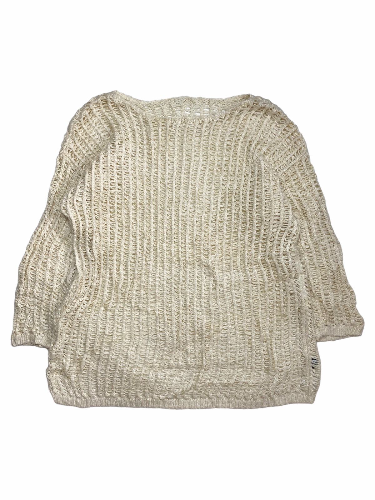Japanese Brand 2000s Sugar Spoon - Open Chunky Knitted Sweater Size US M / EU 48-50 / 2 - 2 Thumbnail