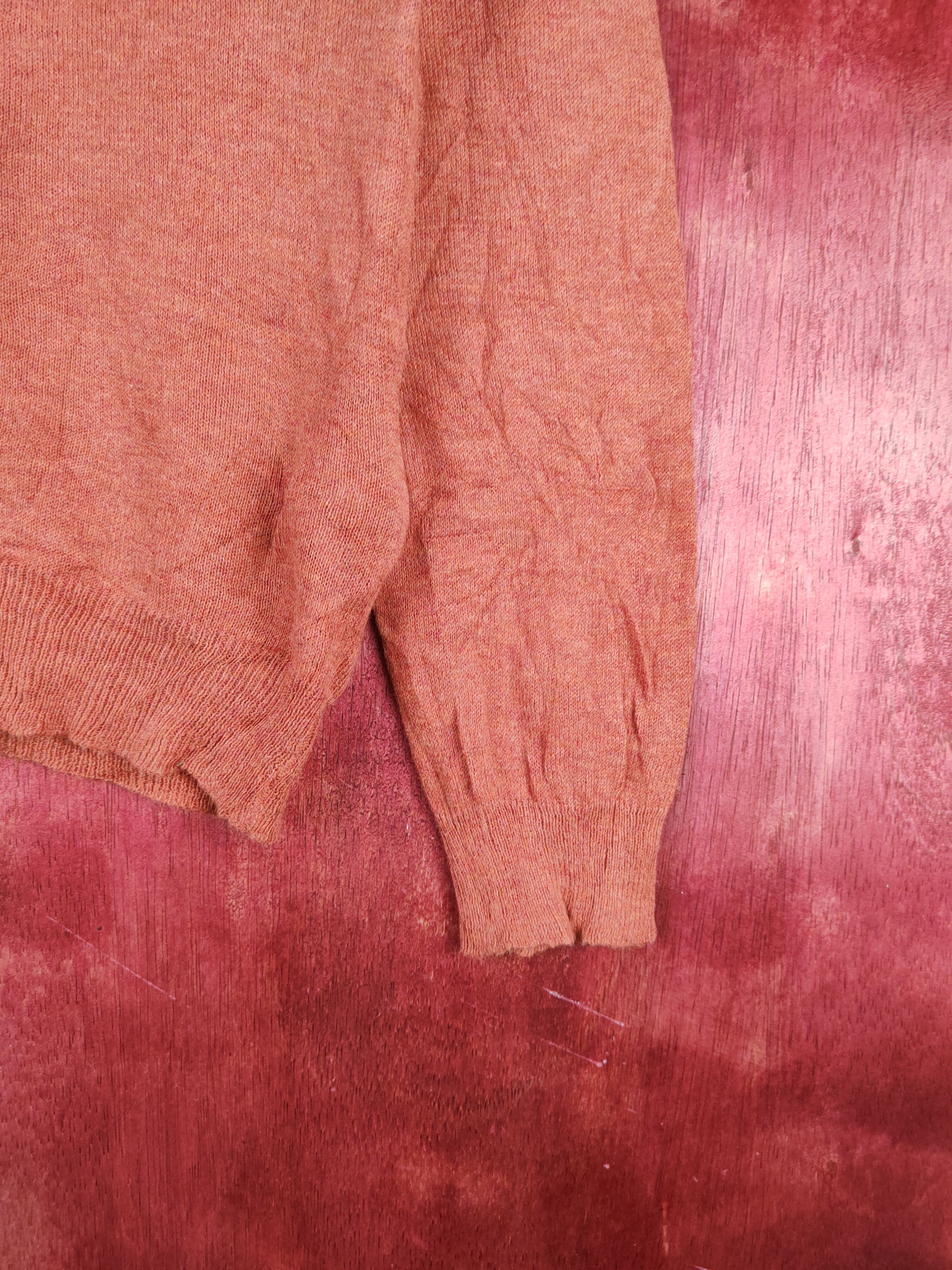 Japanese Brand Branch et Pot soft Red plain knitwear Cardigan #S889 Size M / US 6-8 / IT 42-44 - 6 Thumbnail