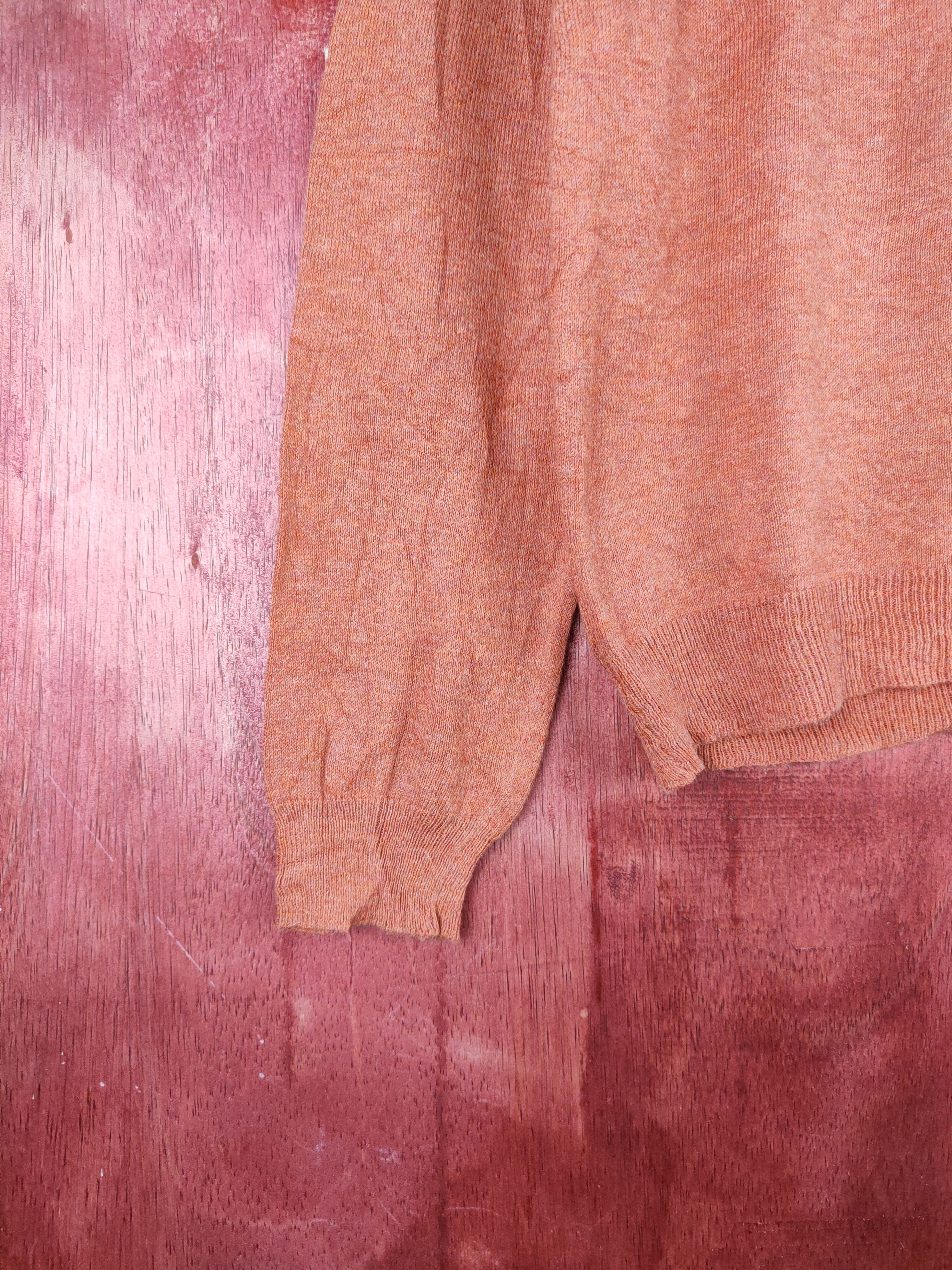 Japanese Brand Branch et Pot soft Red plain knitwear Cardigan #S889 Size M / US 6-8 / IT 42-44 - 4 Thumbnail