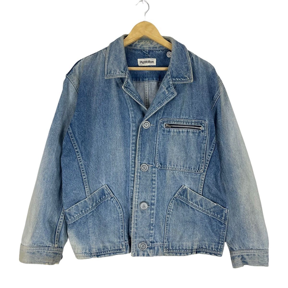 Issey Miyake 🔥PLANTATION ISSEY MIYAKE DENIM JEANS JACKET Size US L / EU 52-54 / 3 - 2 Thumbnail