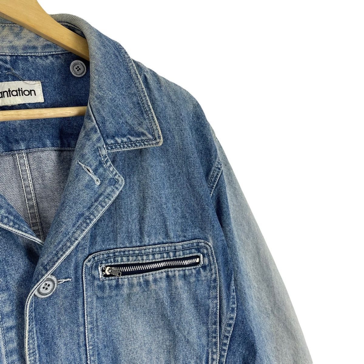 Issey Miyake 🔥PLANTATION ISSEY MIYAKE DENIM JEANS JACKET Size US L / EU 52-54 / 3 - 5 Thumbnail