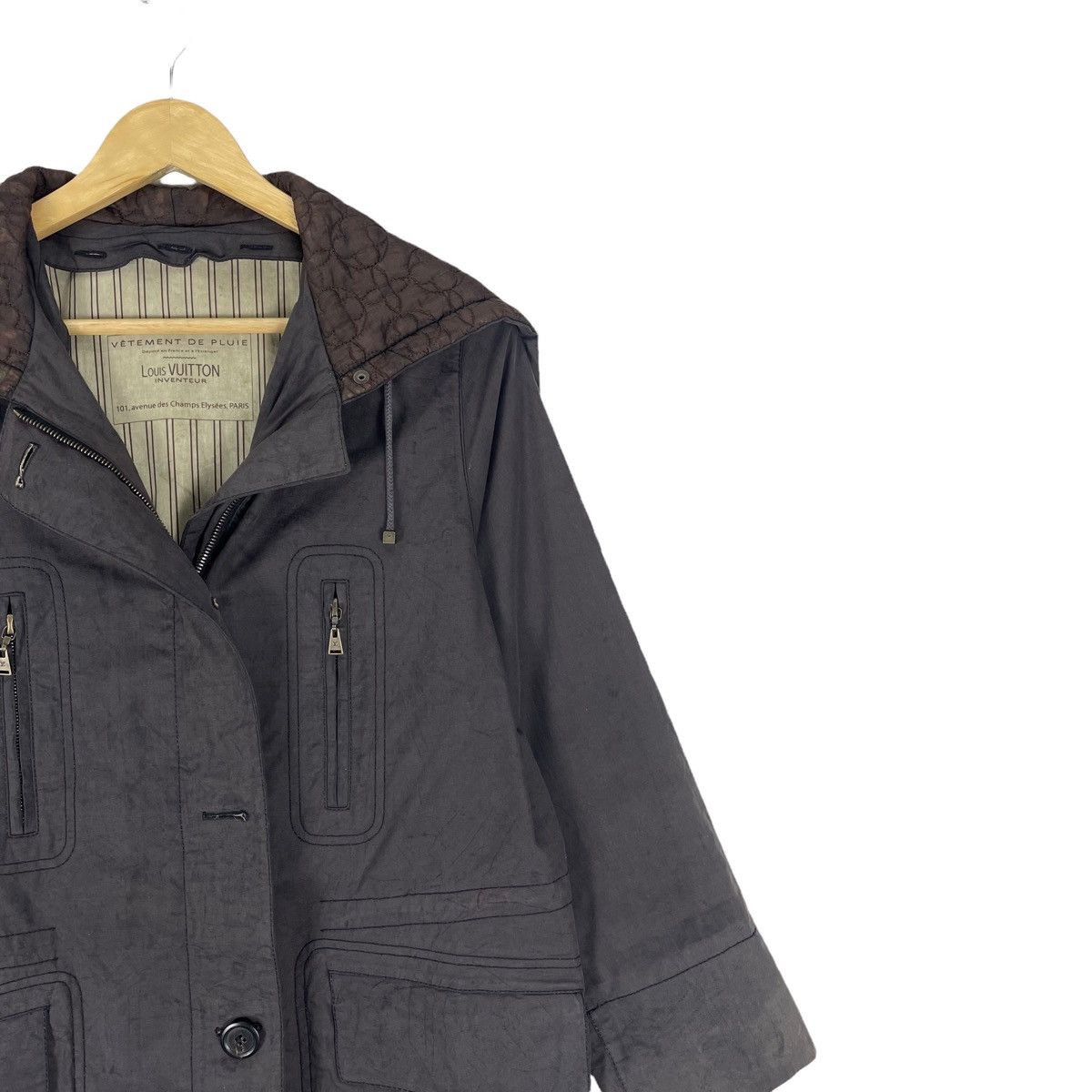 Louis Vuitton ☀️LOUIS VUITTON INVENTEUR HOODIE ZIPPER JACKET Size M / US 6-8 / IT 42-44 - 4 Thumbnail