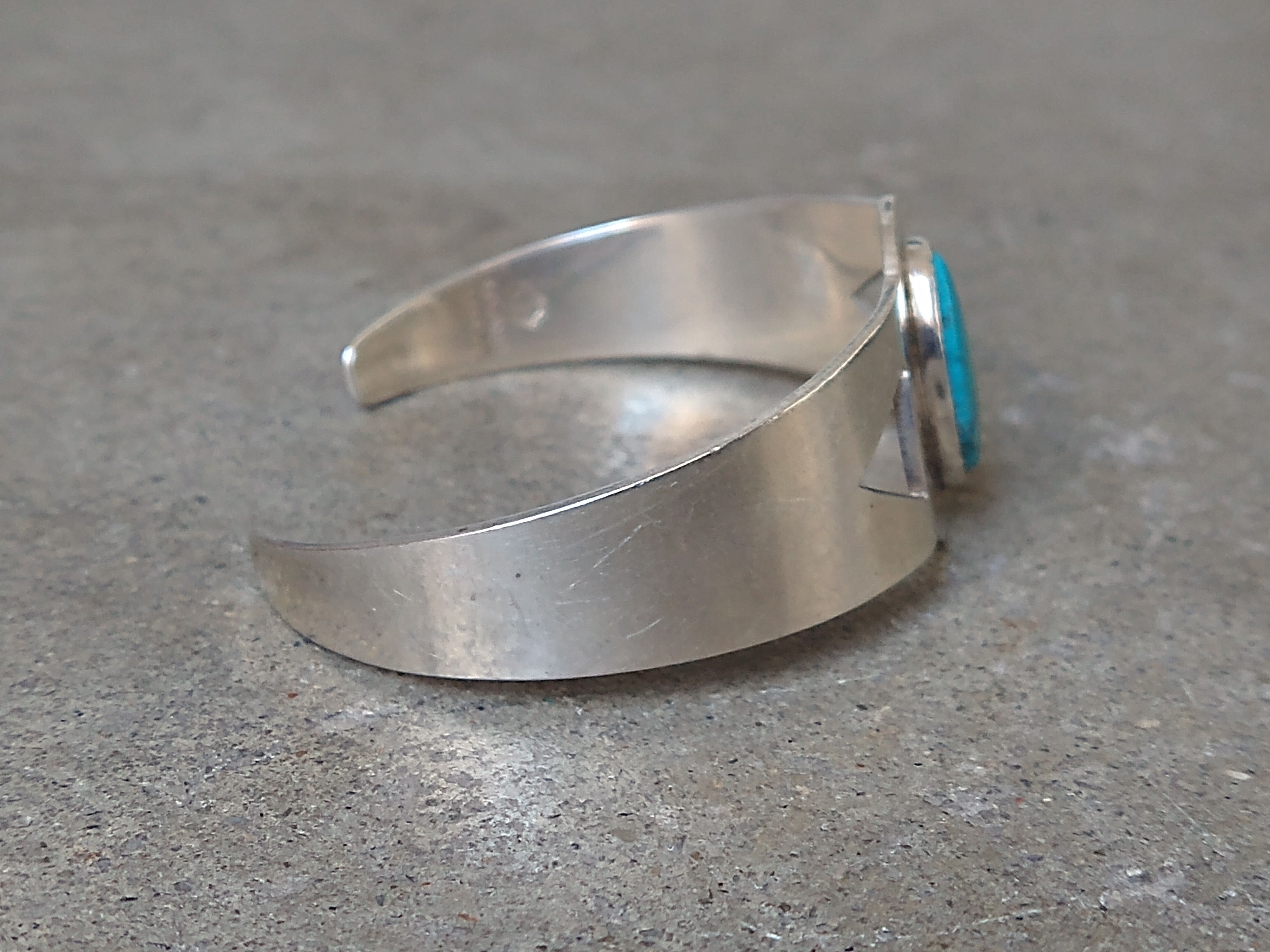 Jewelry Vintage Sterling Silver Bracelet Turquoise Cuff Mexico Size ONE SIZE - 6 Thumbnail