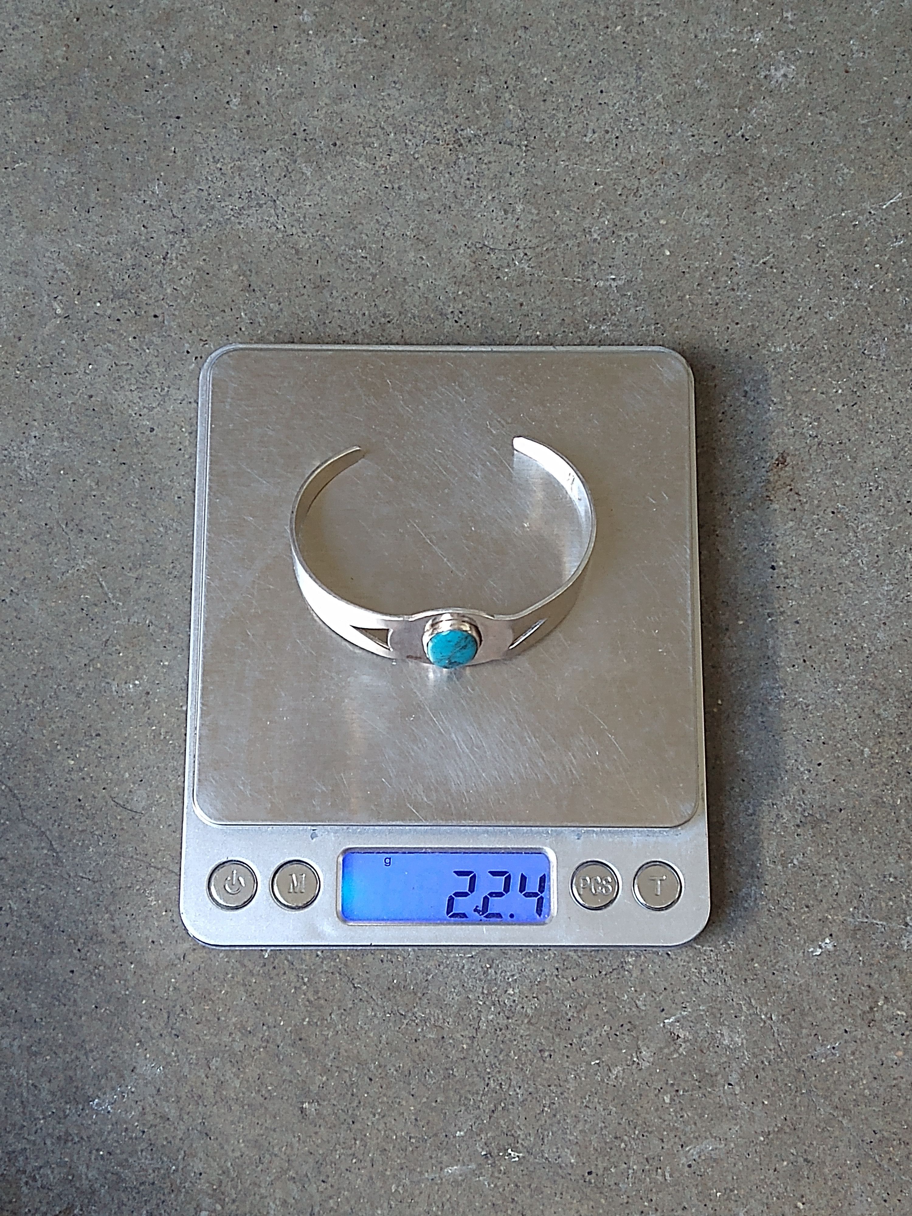 Jewelry Vintage Sterling Silver Bracelet Turquoise Cuff Mexico Size ONE SIZE - 14 Thumbnail