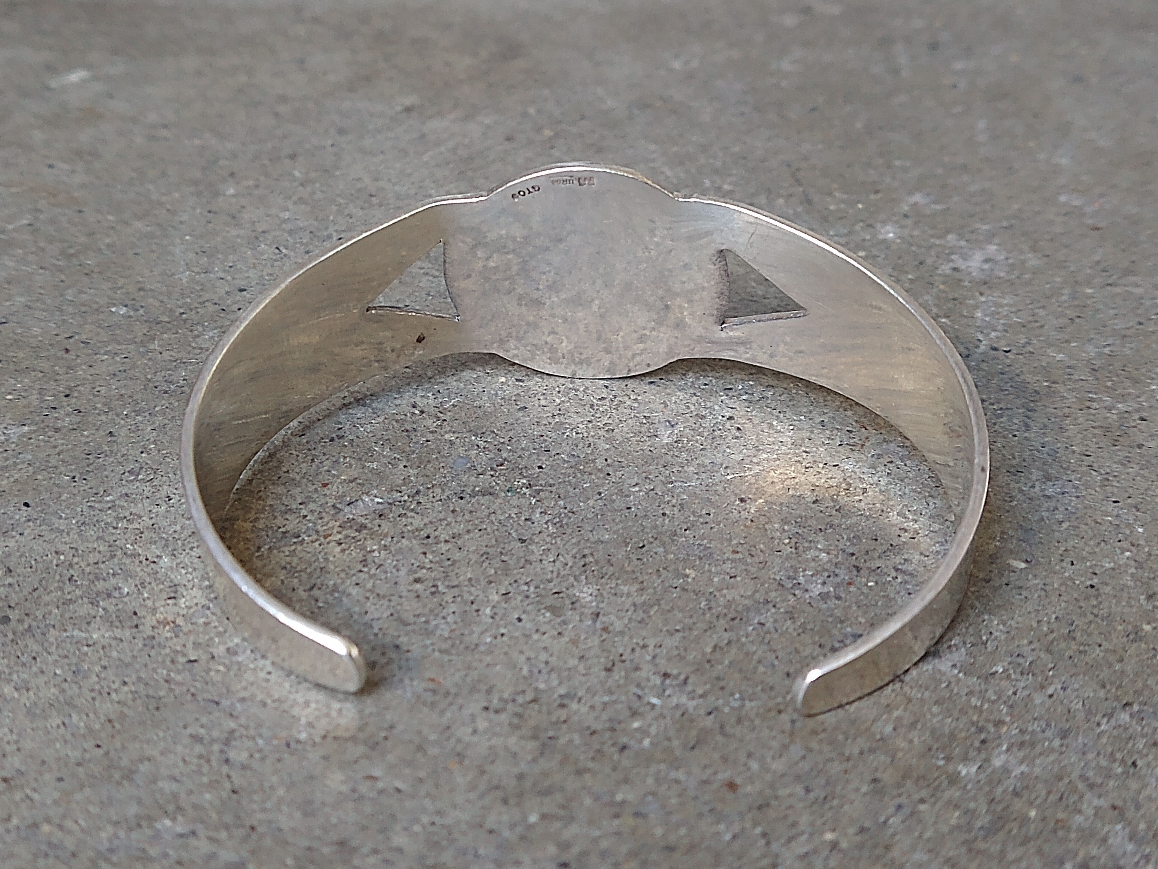 Jewelry Vintage Sterling Silver Bracelet Turquoise Cuff Mexico Size ONE SIZE - 8 Thumbnail