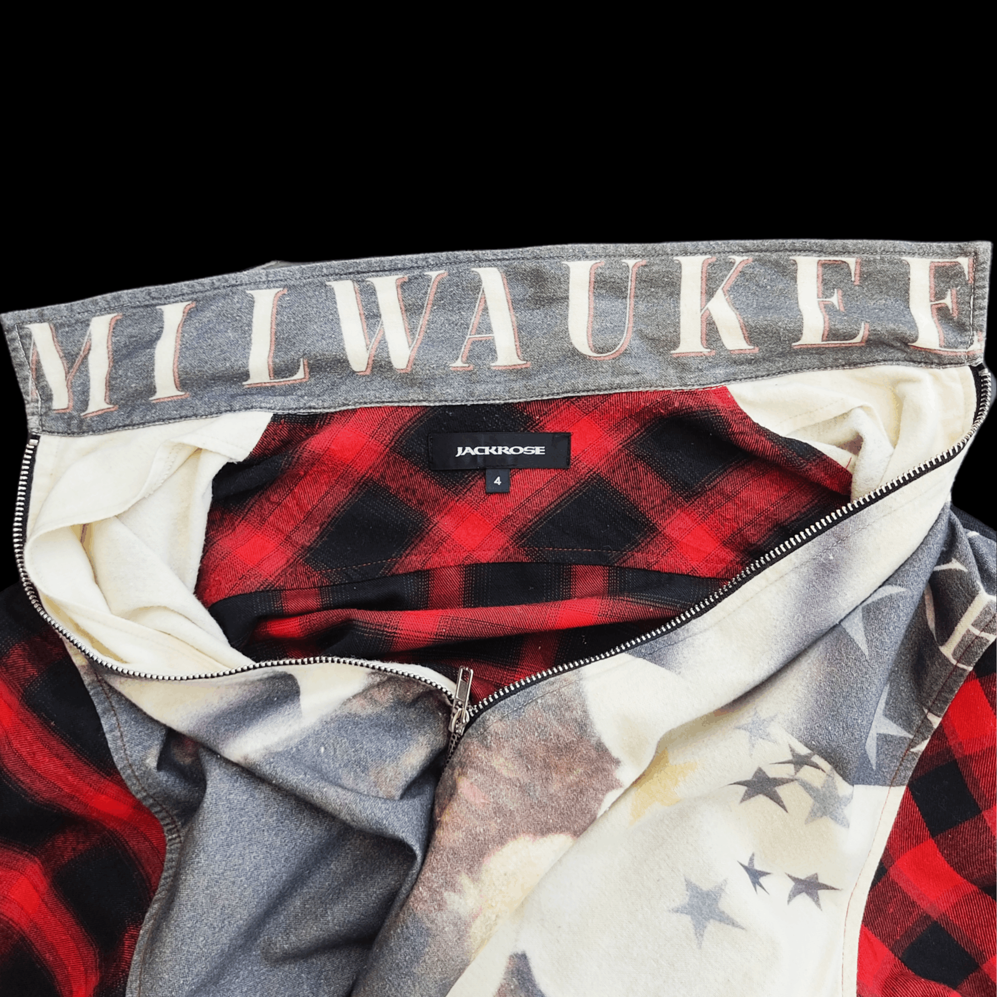 JACKROSE Jackrose Milwaukee American Eagle Plaid Zipper Jackets Size US L / EU 52-54 / 3 - 7 Thumbnail