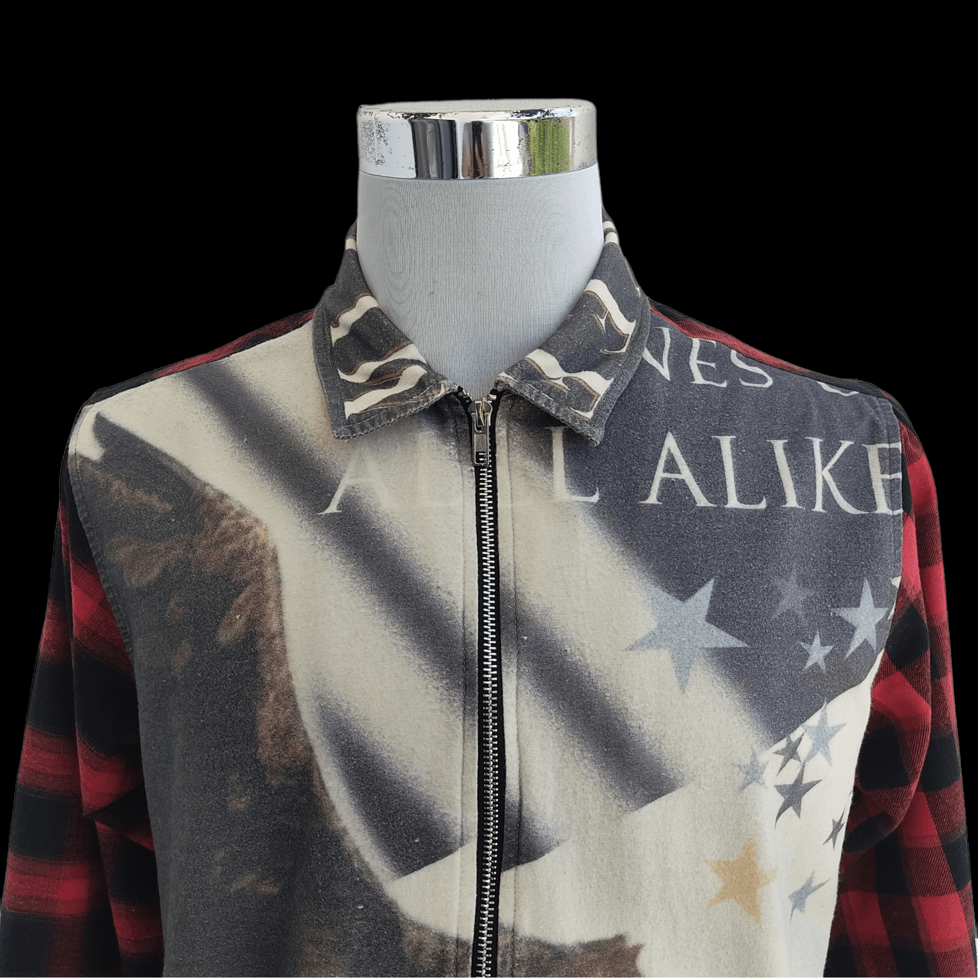 JACKROSE Jackrose Milwaukee American Eagle Plaid Zipper Jackets Size US L / EU 52-54 / 3 - 3 Thumbnail