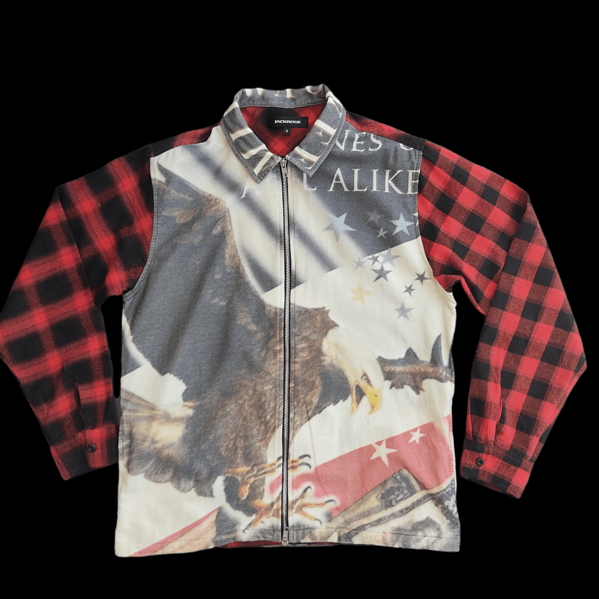 JACKROSE Jackrose Milwaukee American Eagle Plaid Zipper Jackets Size US L / EU 52-54 / 3 - 2 Thumbnail