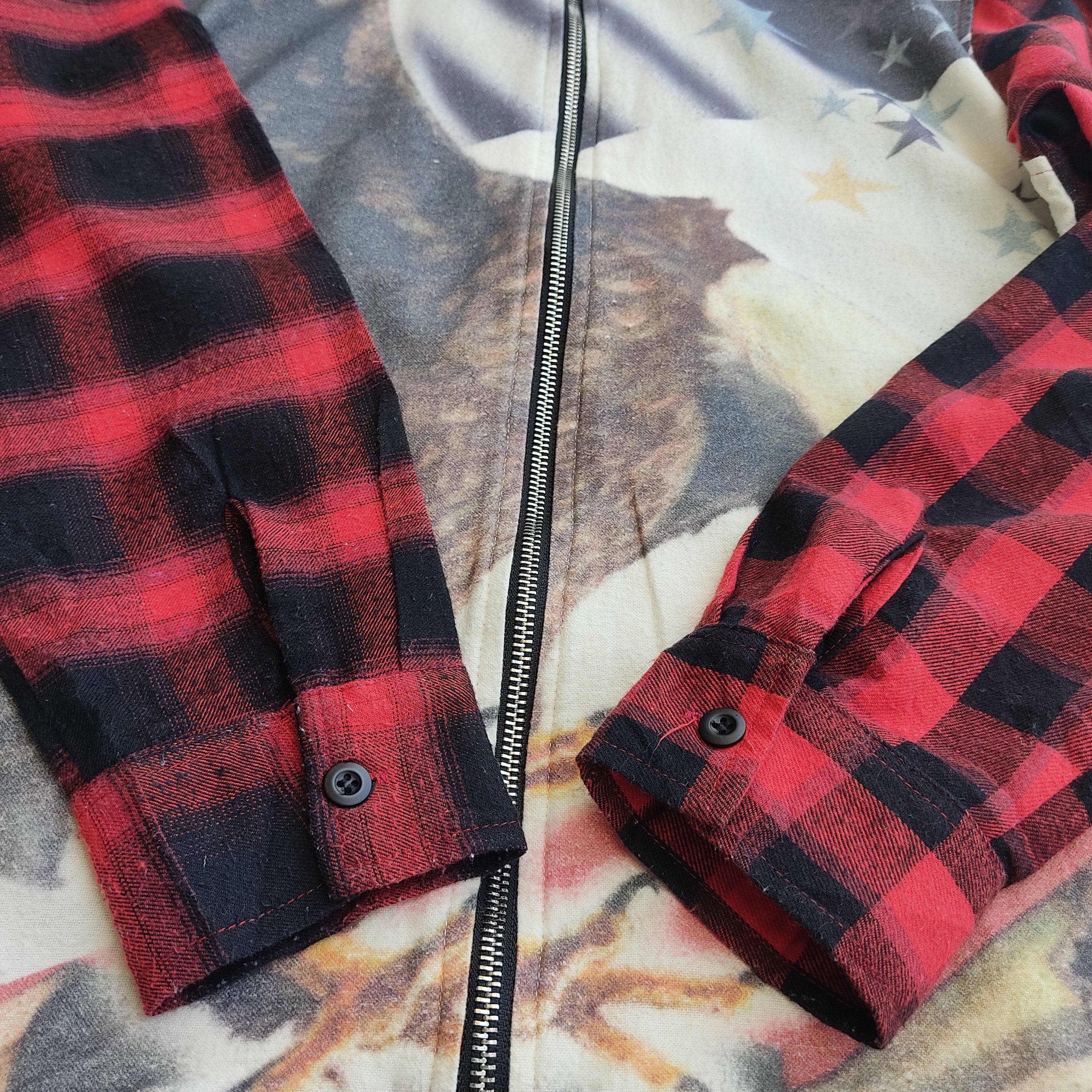 JACKROSE Jackrose Milwaukee American Eagle Plaid Zipper Jackets Size US L / EU 52-54 / 3 - 6 Thumbnail