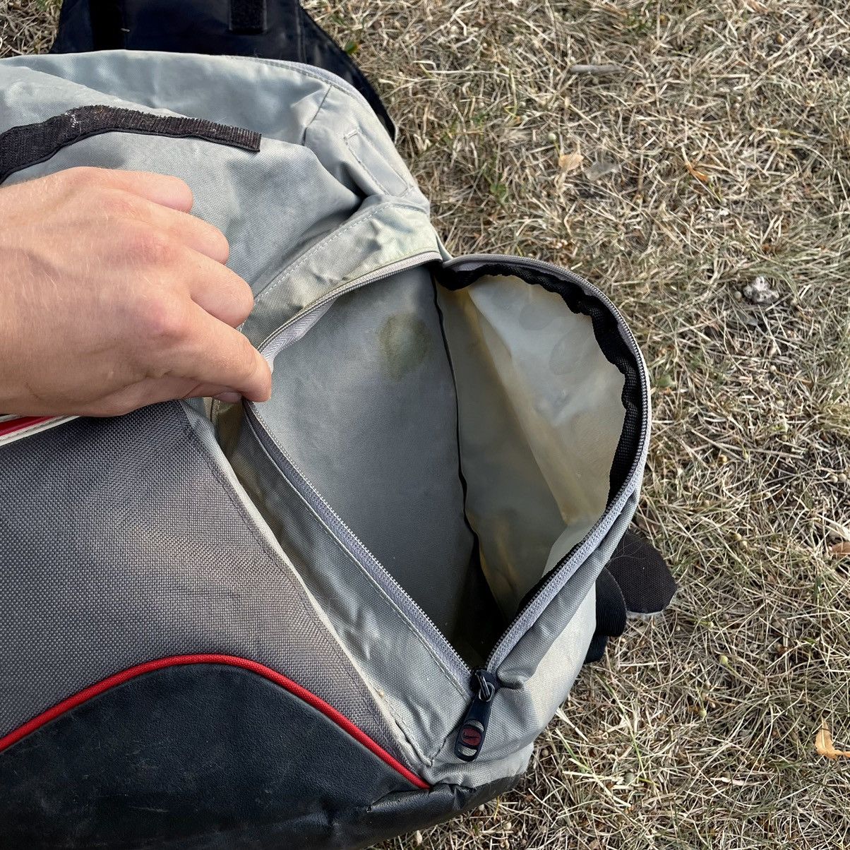Vintage Vintage 90s Nike Nylon Backpack Bag Streetwear Grey Skate OS Size ONE SIZE - 5 Thumbnail