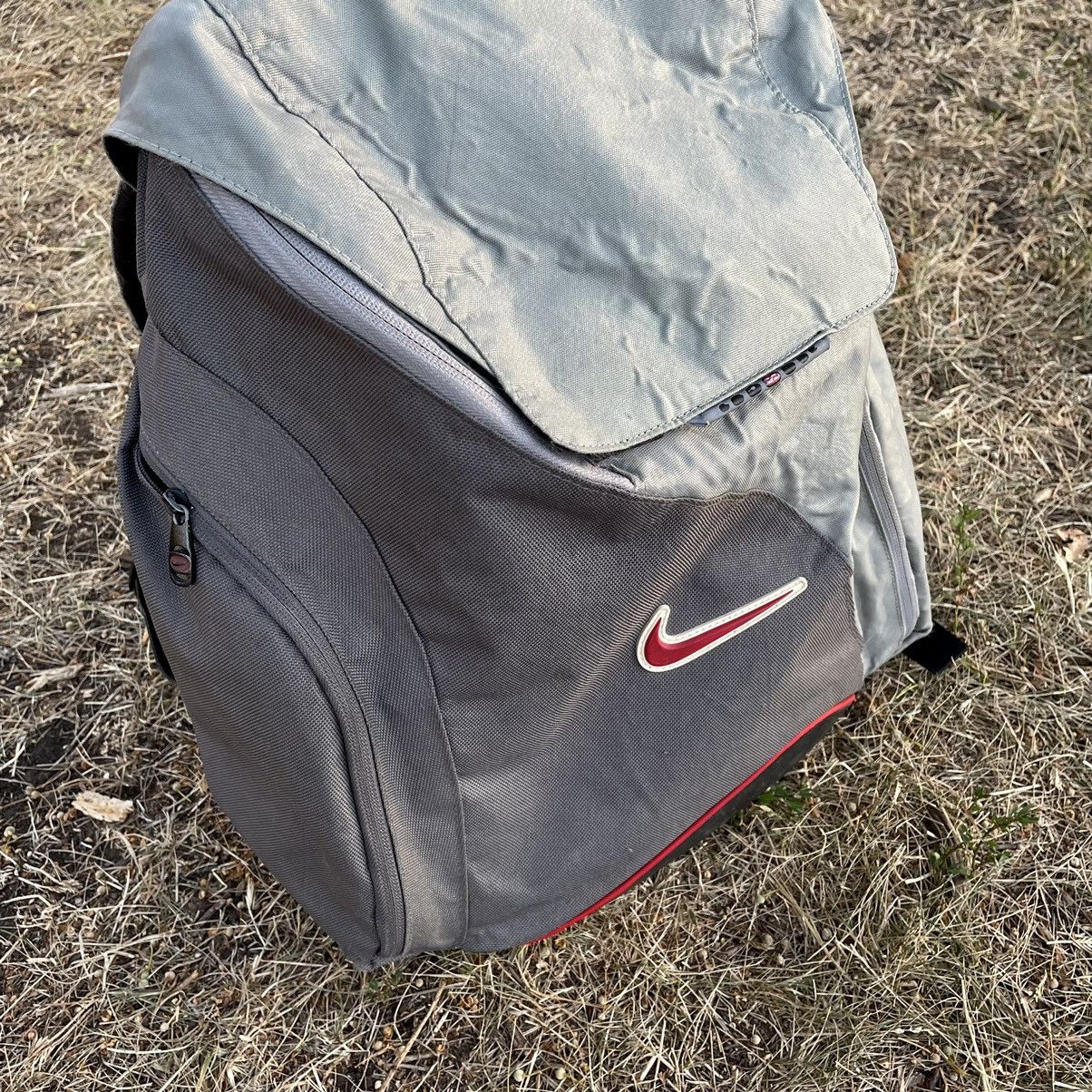 Vintage Vintage 90s Nike Nylon Backpack Bag Streetwear Grey Skate OS Size ONE SIZE - 3 Thumbnail