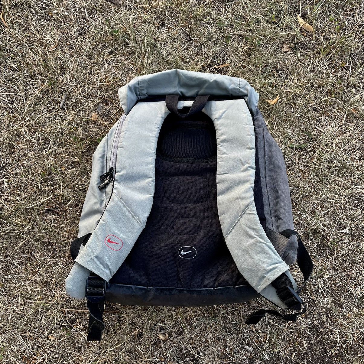 Vintage Vintage 90s Nike Nylon Backpack Bag Streetwear Grey Skate OS Size ONE SIZE - 11 Thumbnail