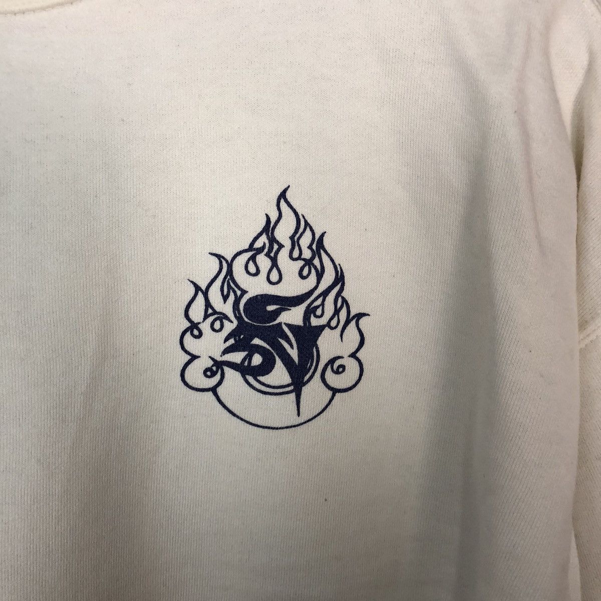 Japanese Brand Japanese Ancient dragon sleeve White Sweatshirt #082B Size US M / EU 48-50 / 2 - 7 Thumbnail