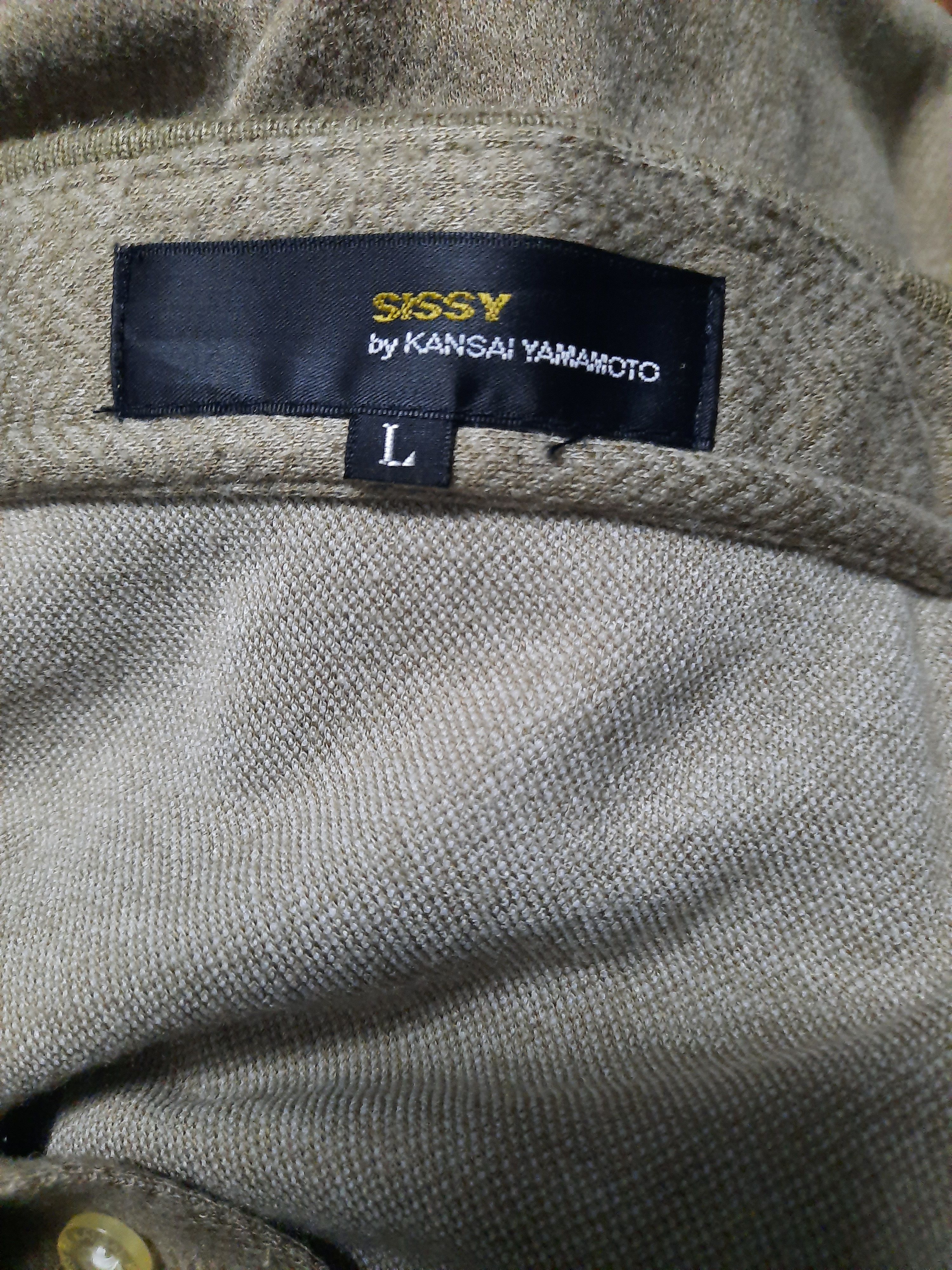 Japanese Brand Sissy by Kansai Yamamoto Long Sleeve Polo Shirt Size US L / EU 52-54 / 3 - 4 Thumbnail