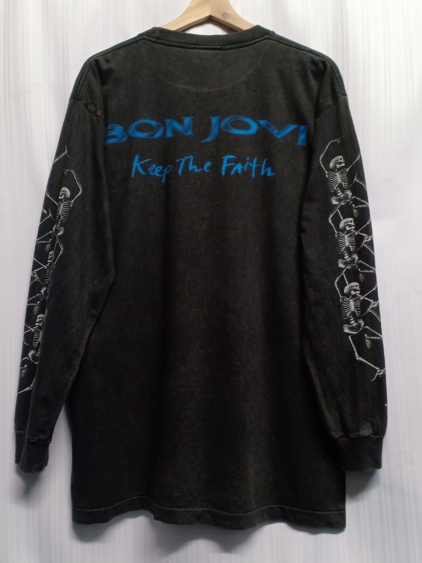 Band Tees × Bon Jovi × Vintage Vintage 1996 Bon Jovi Band Tees Bootleg Size US L / EU 52-54 / 3 - 3 Thumbnail