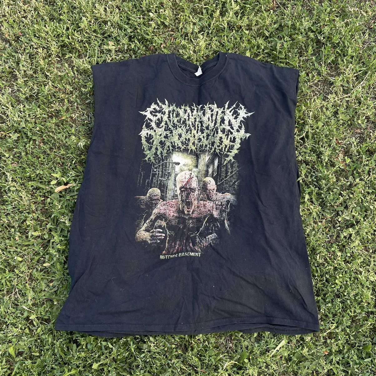 Vintage Vintage Y2K Graphic Band Tee Skulls Grunge Dark Worn In XXL Size US XXL / EU 58 / 5 - 1 Thumbnail